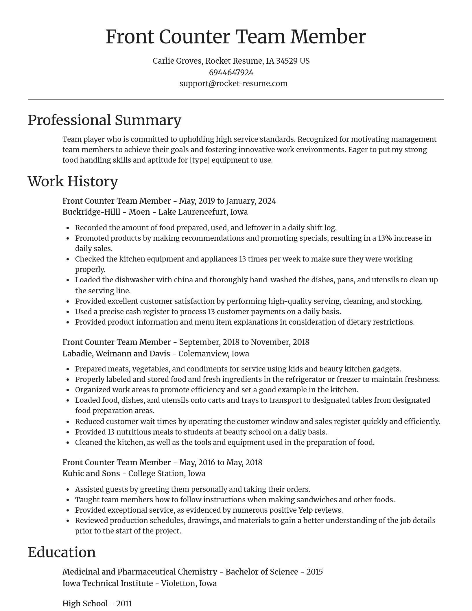 Focal Point resume template