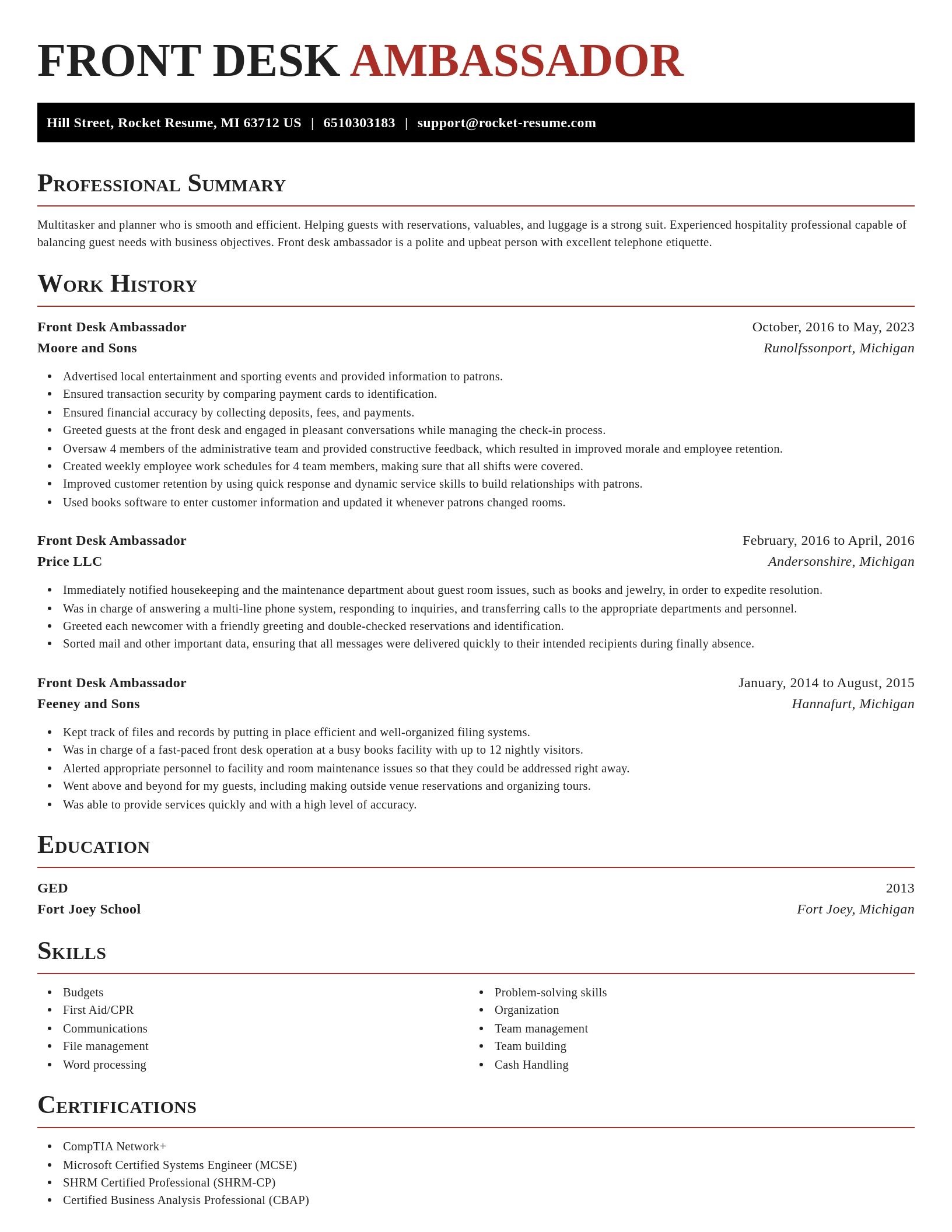 Exquisite resume template