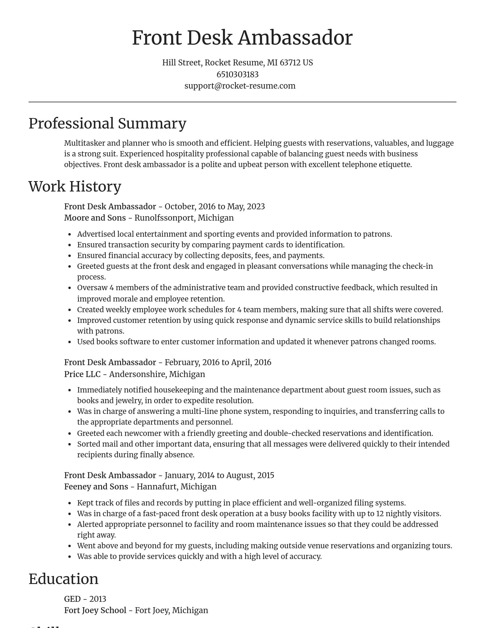 Focal Point resume template