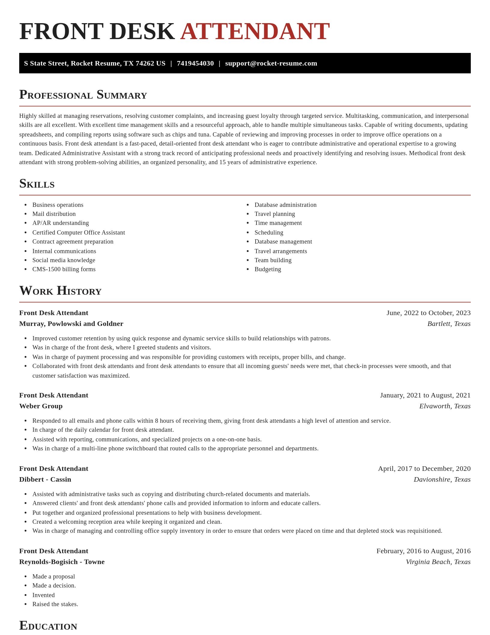 Exquisite resume template
