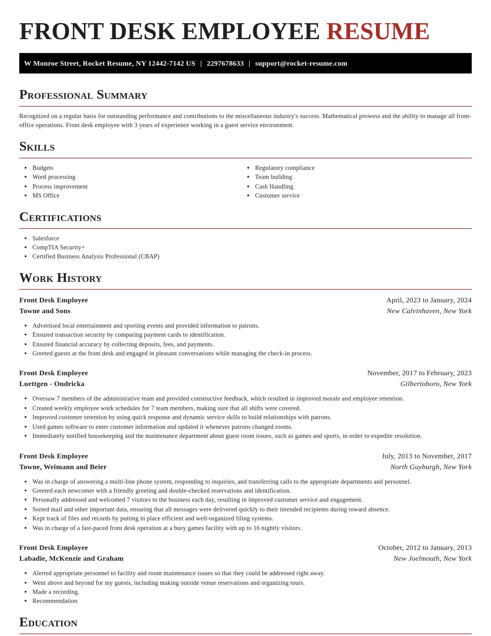 Exquisite resume template