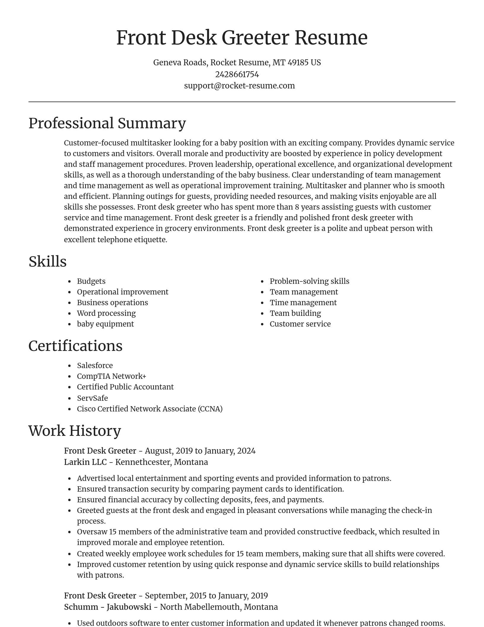 Focal Point resume template