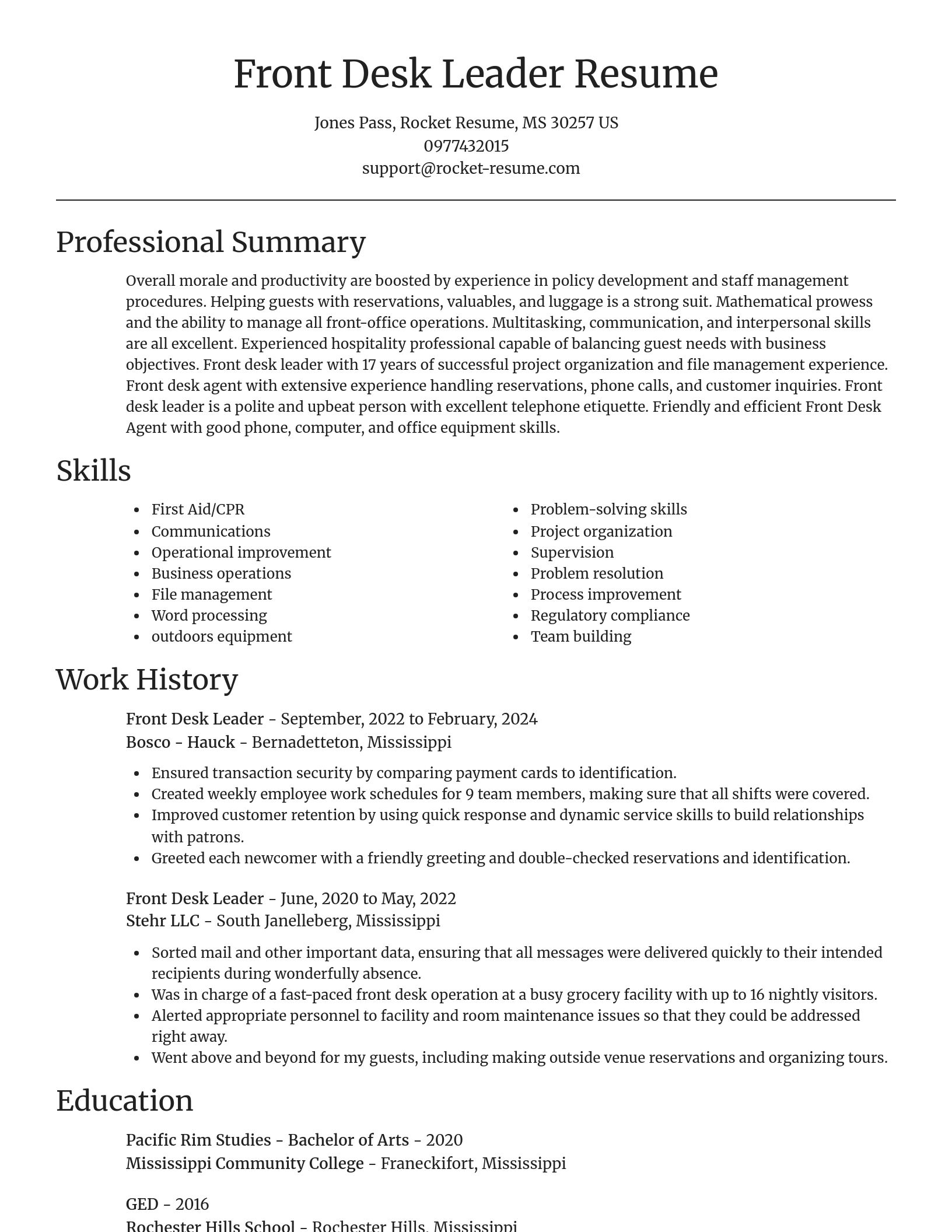Focal Point resume template