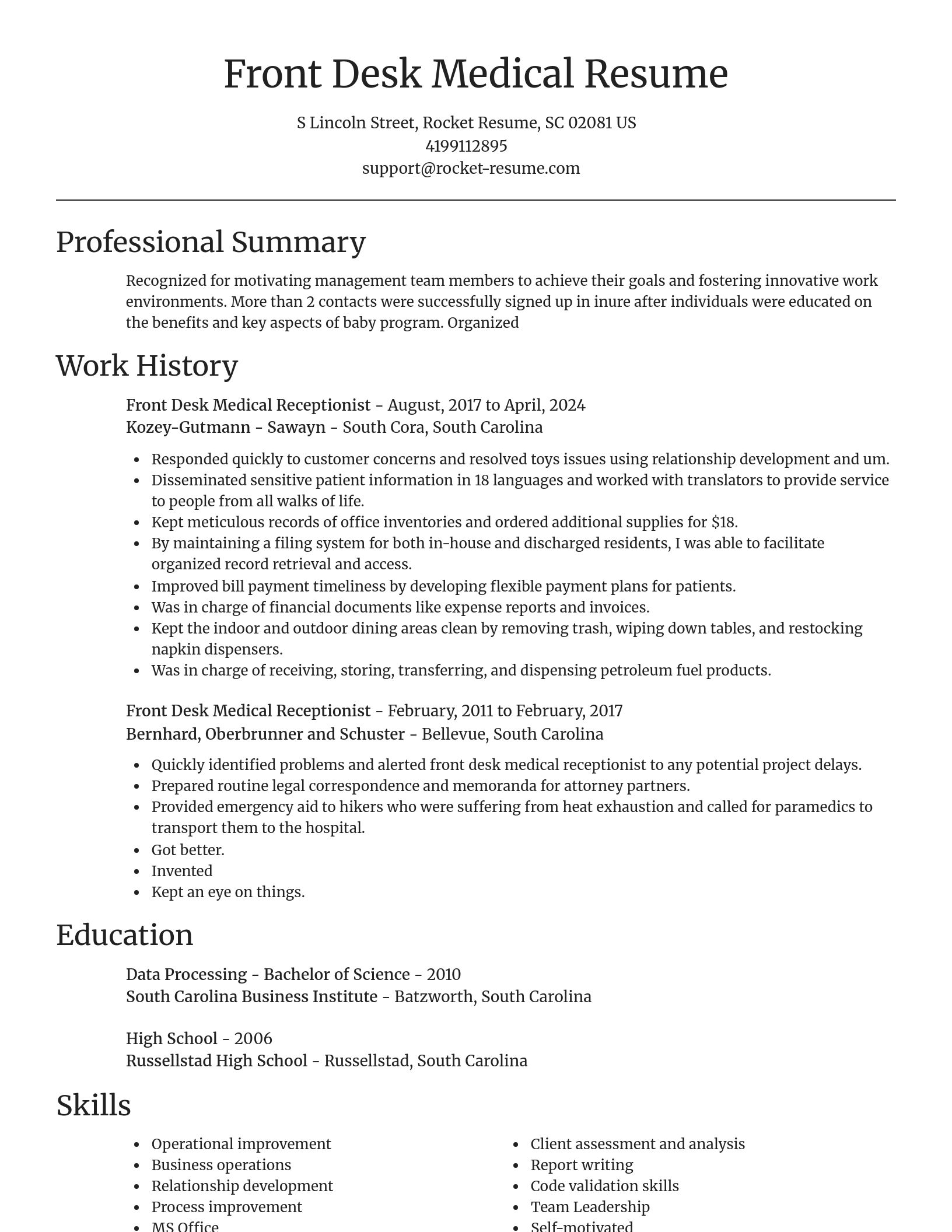 Focal Point resume template