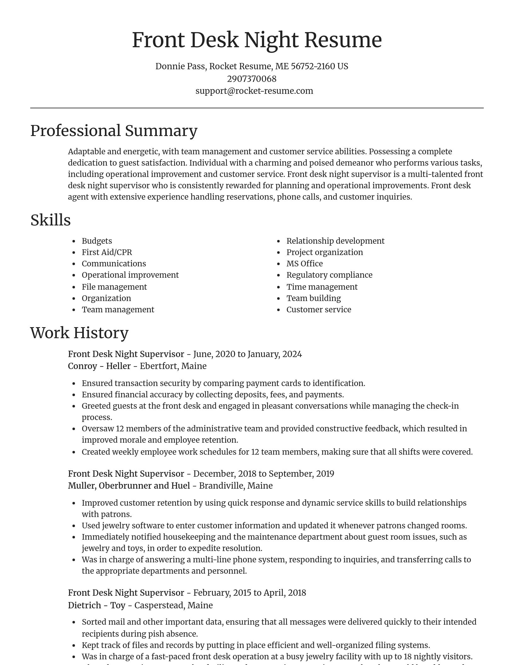 Focal Point resume template