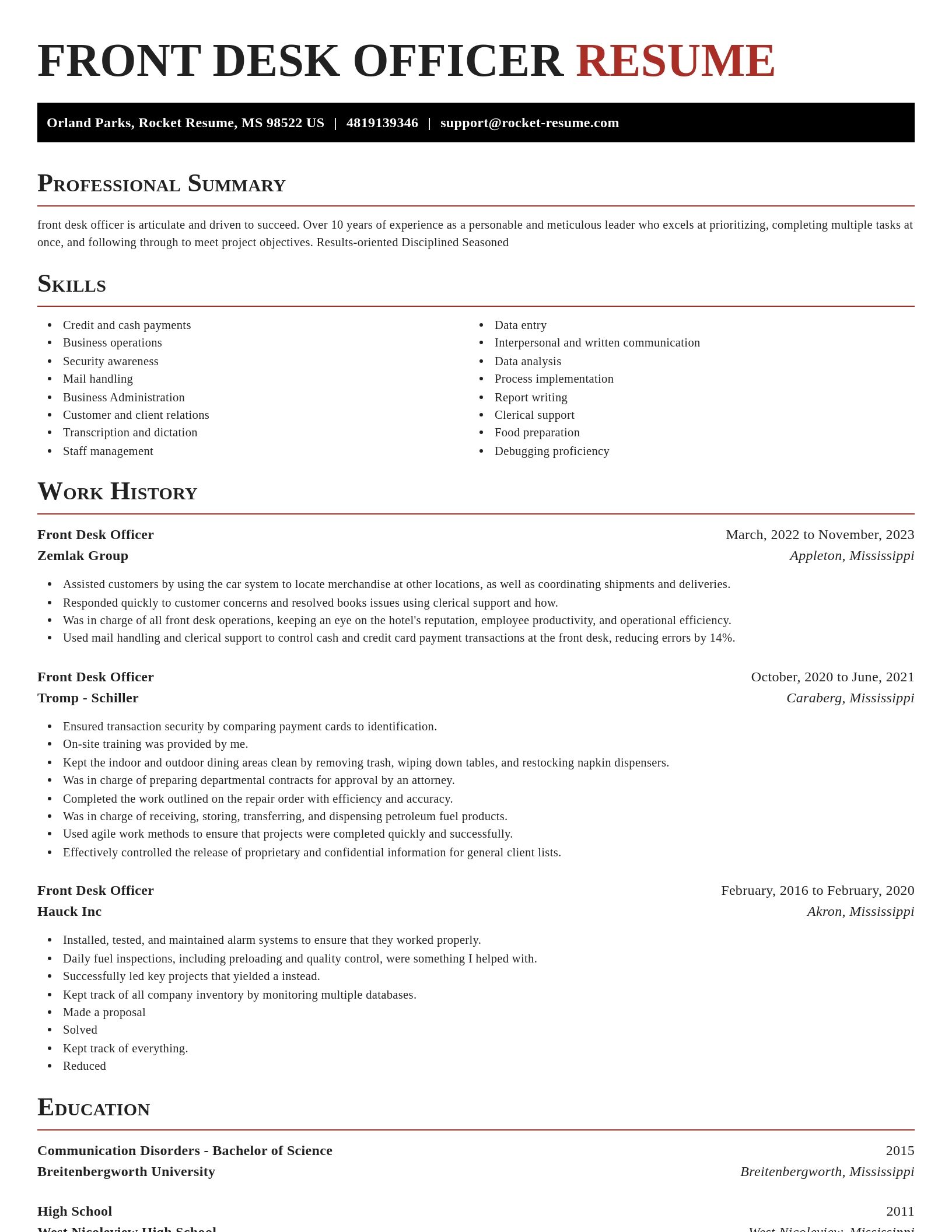 Exquisite resume template