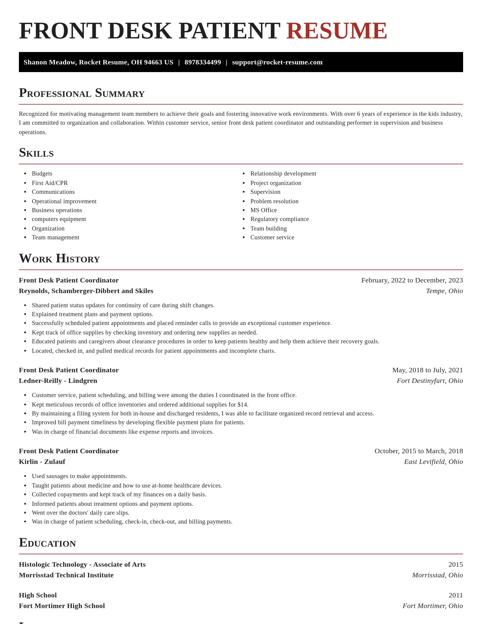 Exquisite resume template