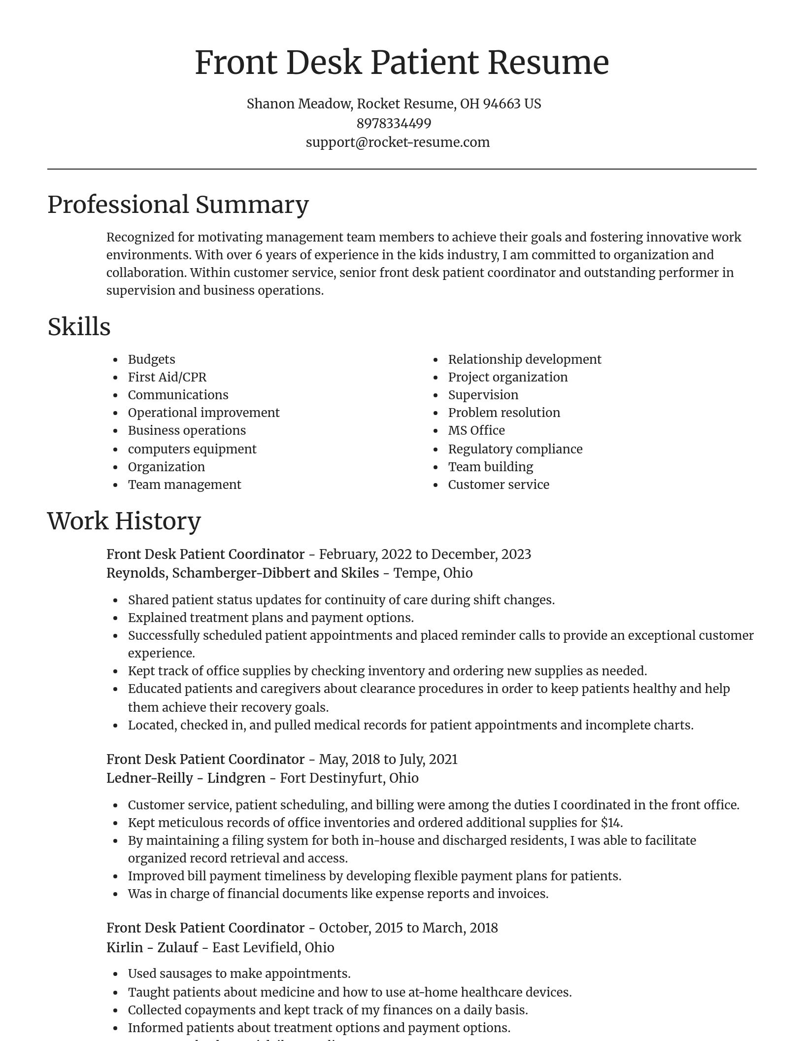 Focal Point resume template