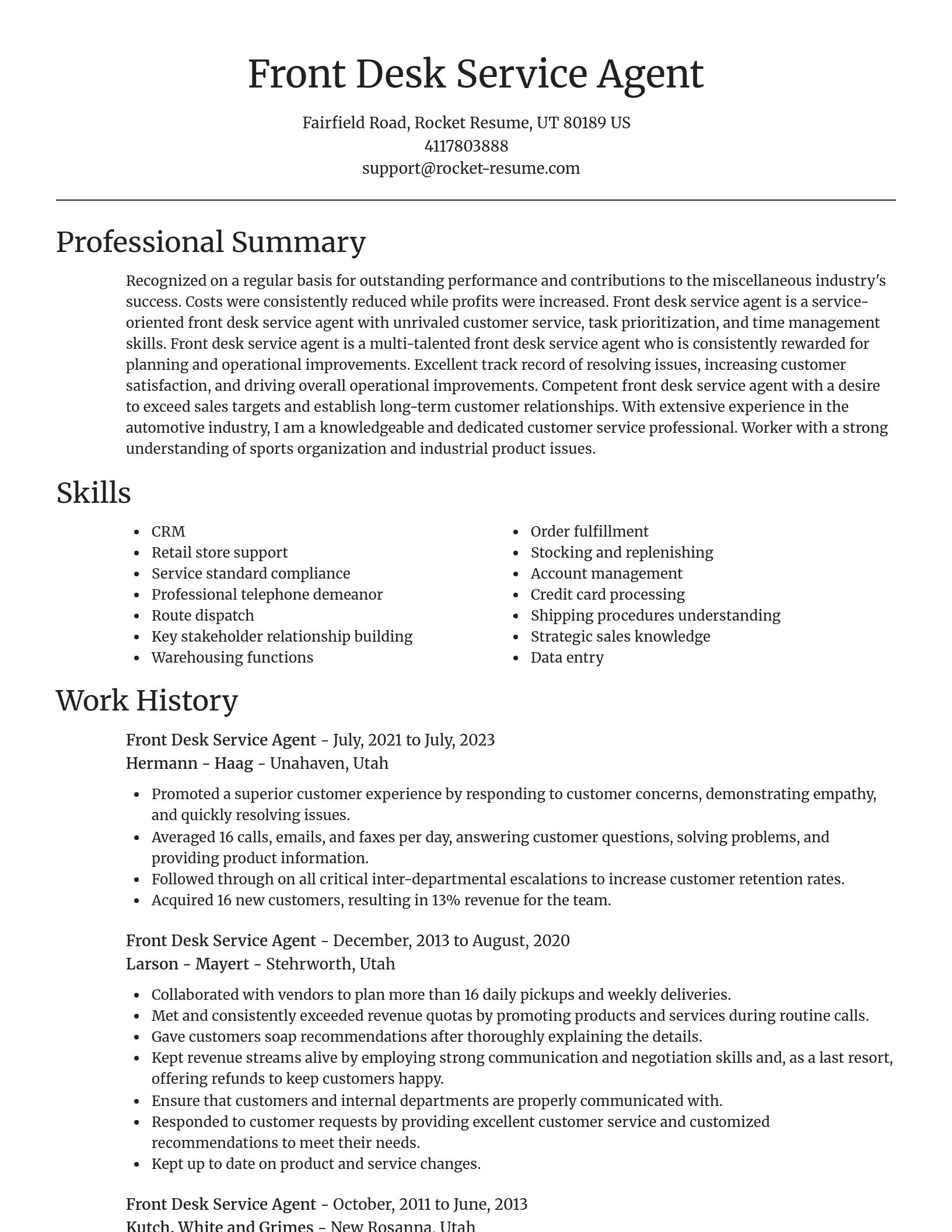 Focal Point resume template