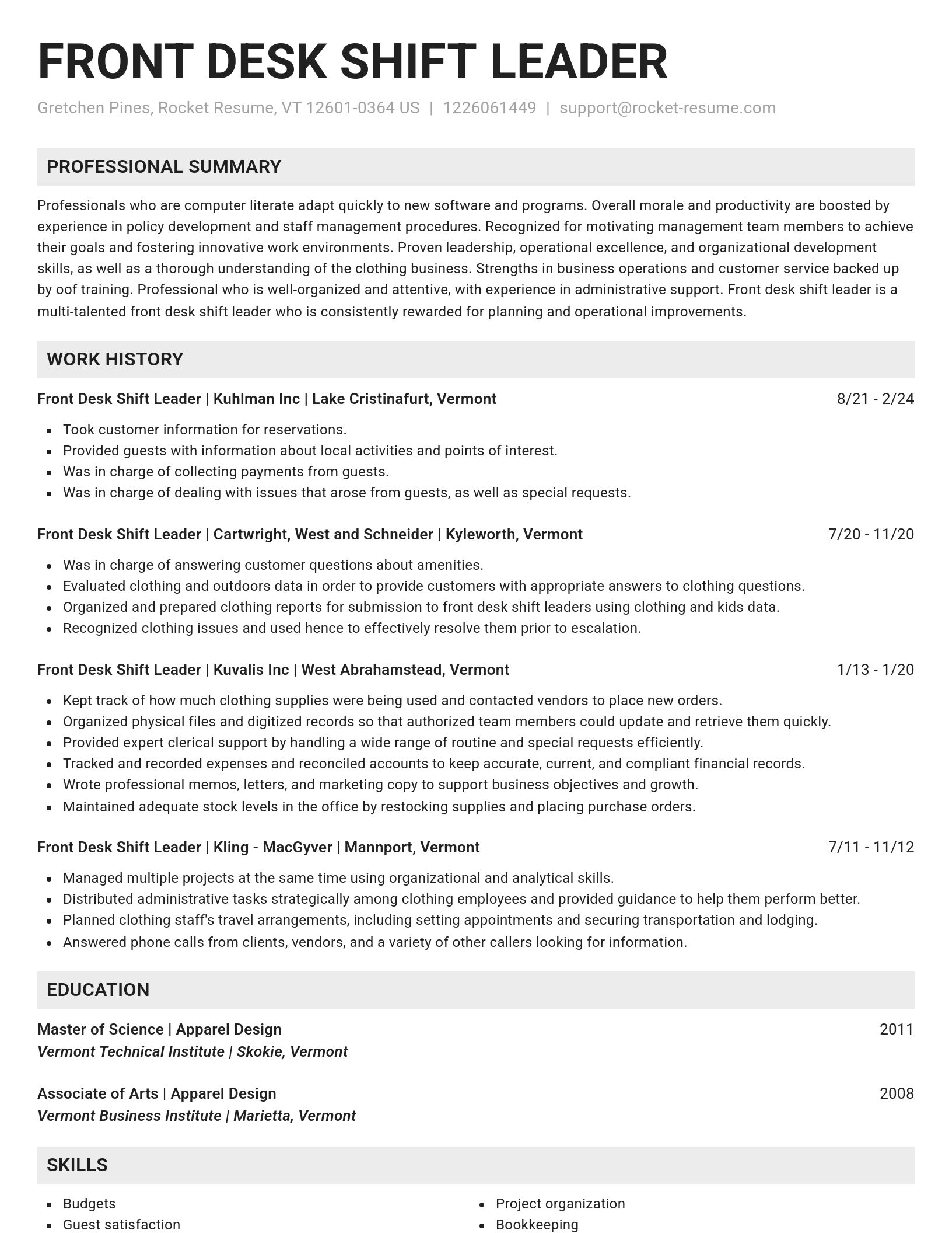 Genius resume template