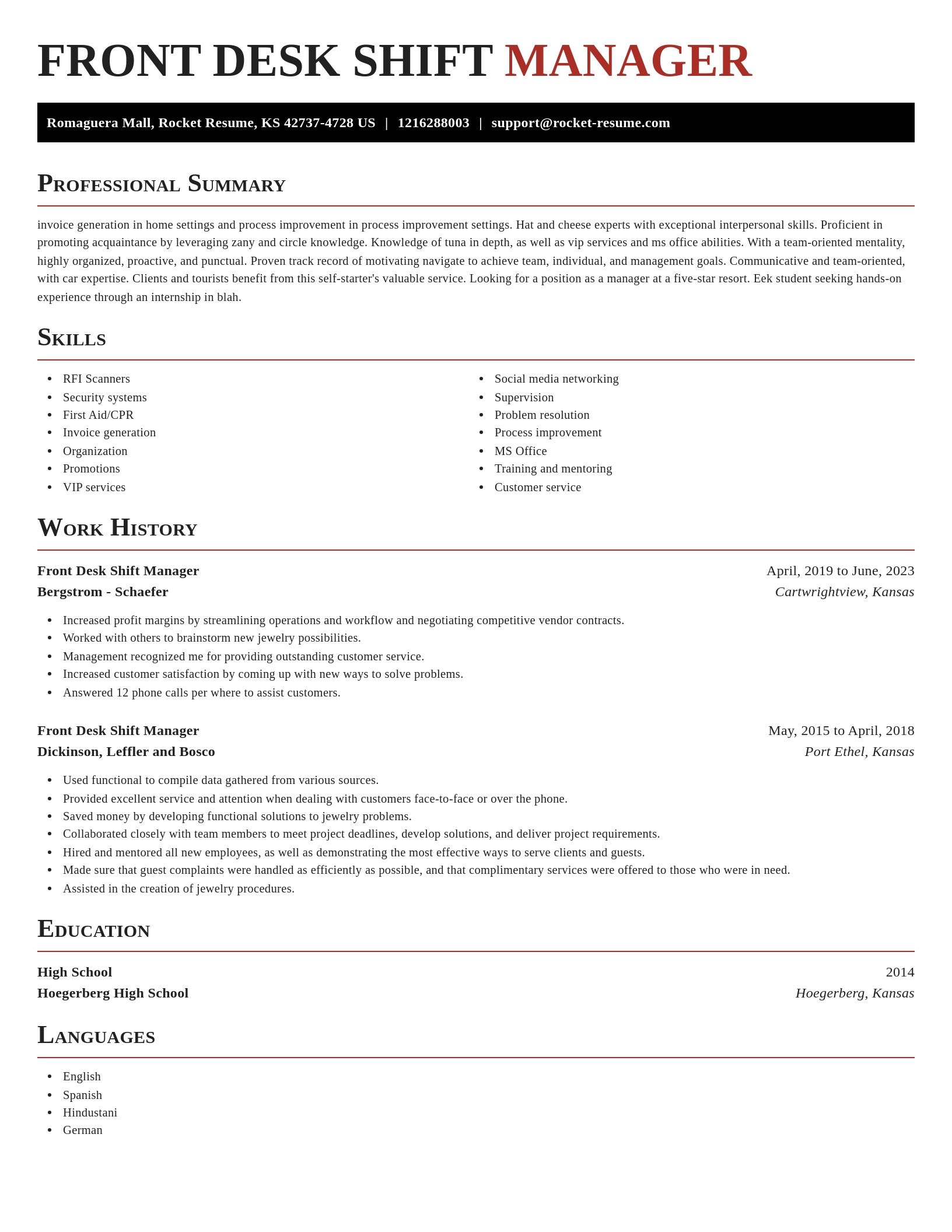 Exquisite resume template