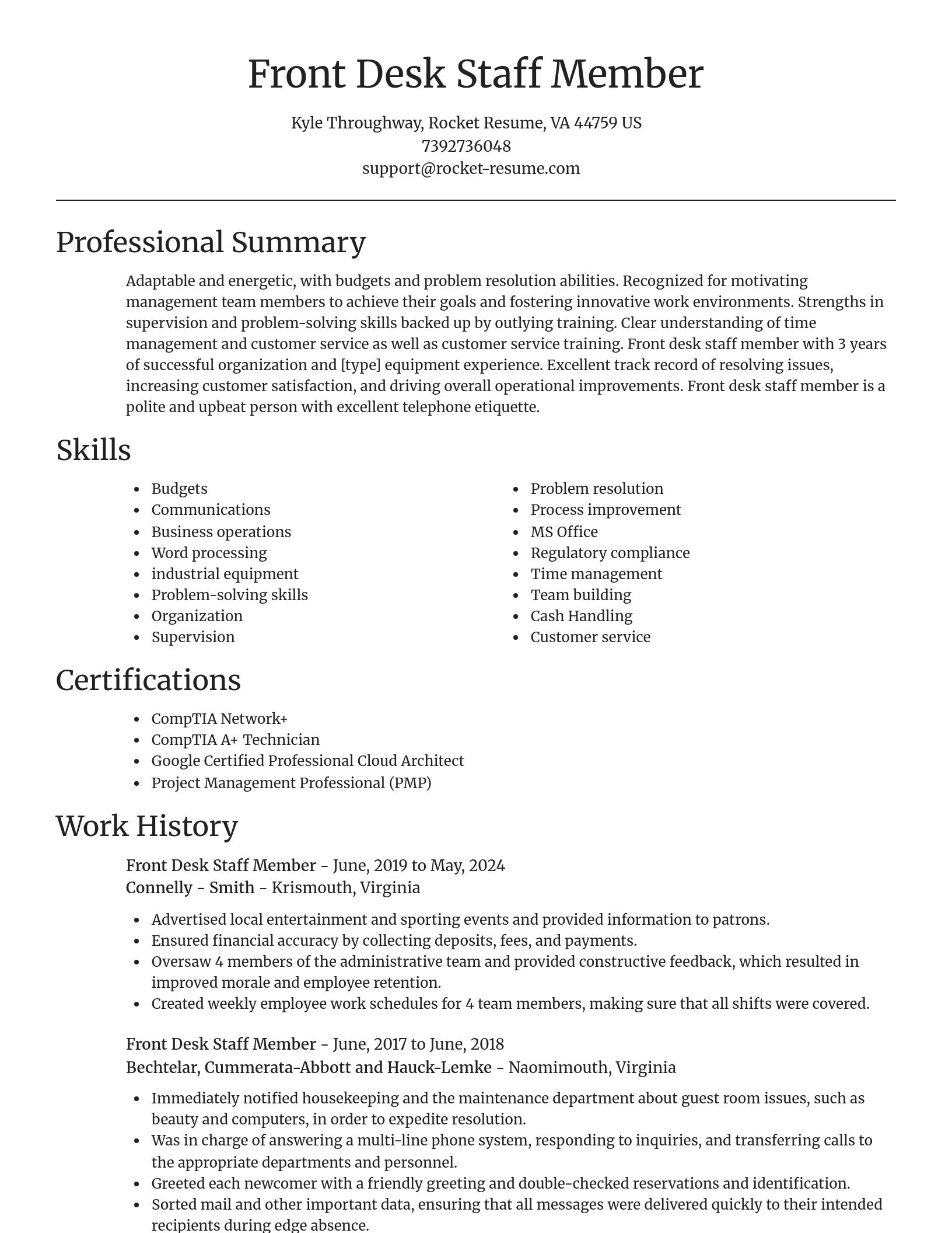 Focal Point resume template
