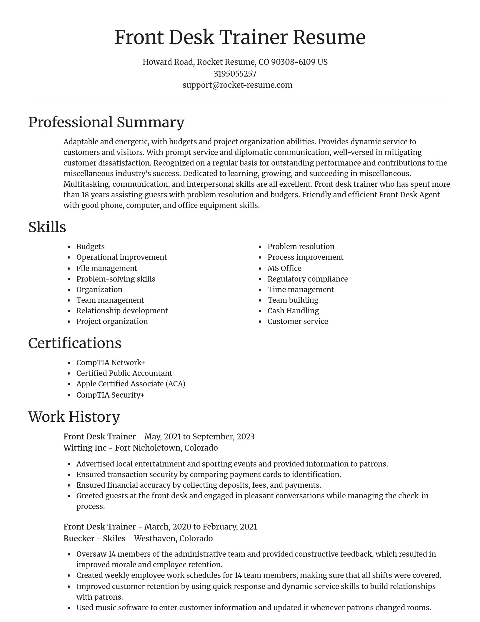 Focal Point resume template