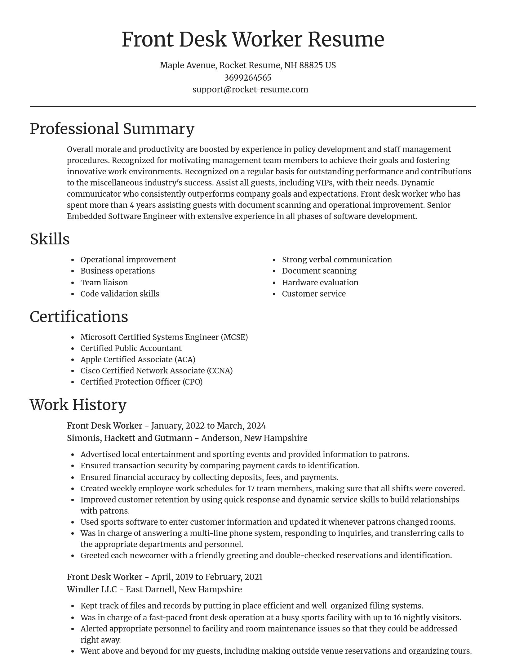 Focal Point resume template