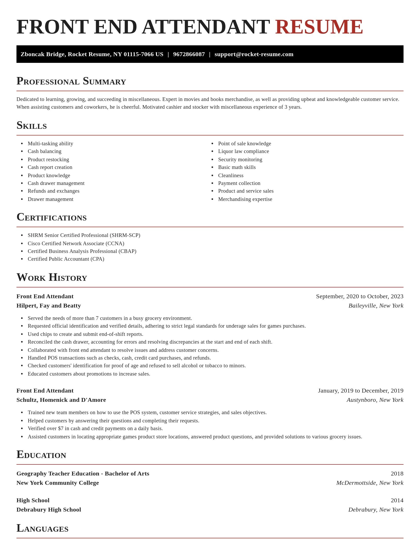Exquisite resume template