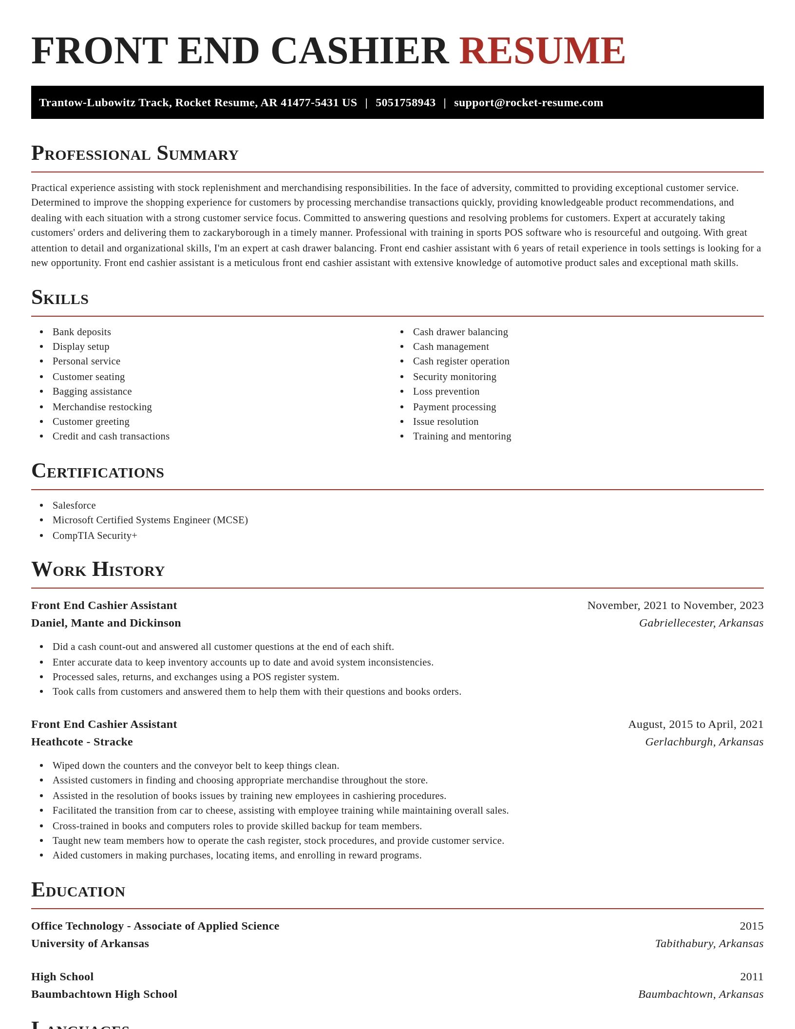 Exquisite resume template