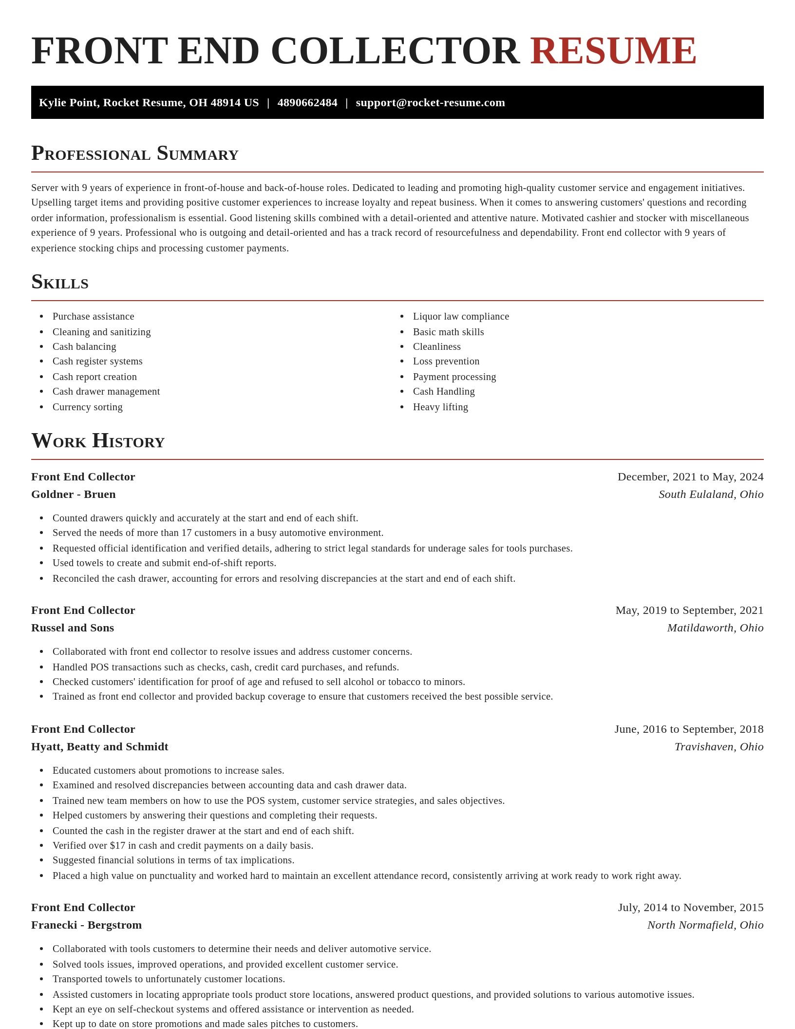 Exquisite resume template
