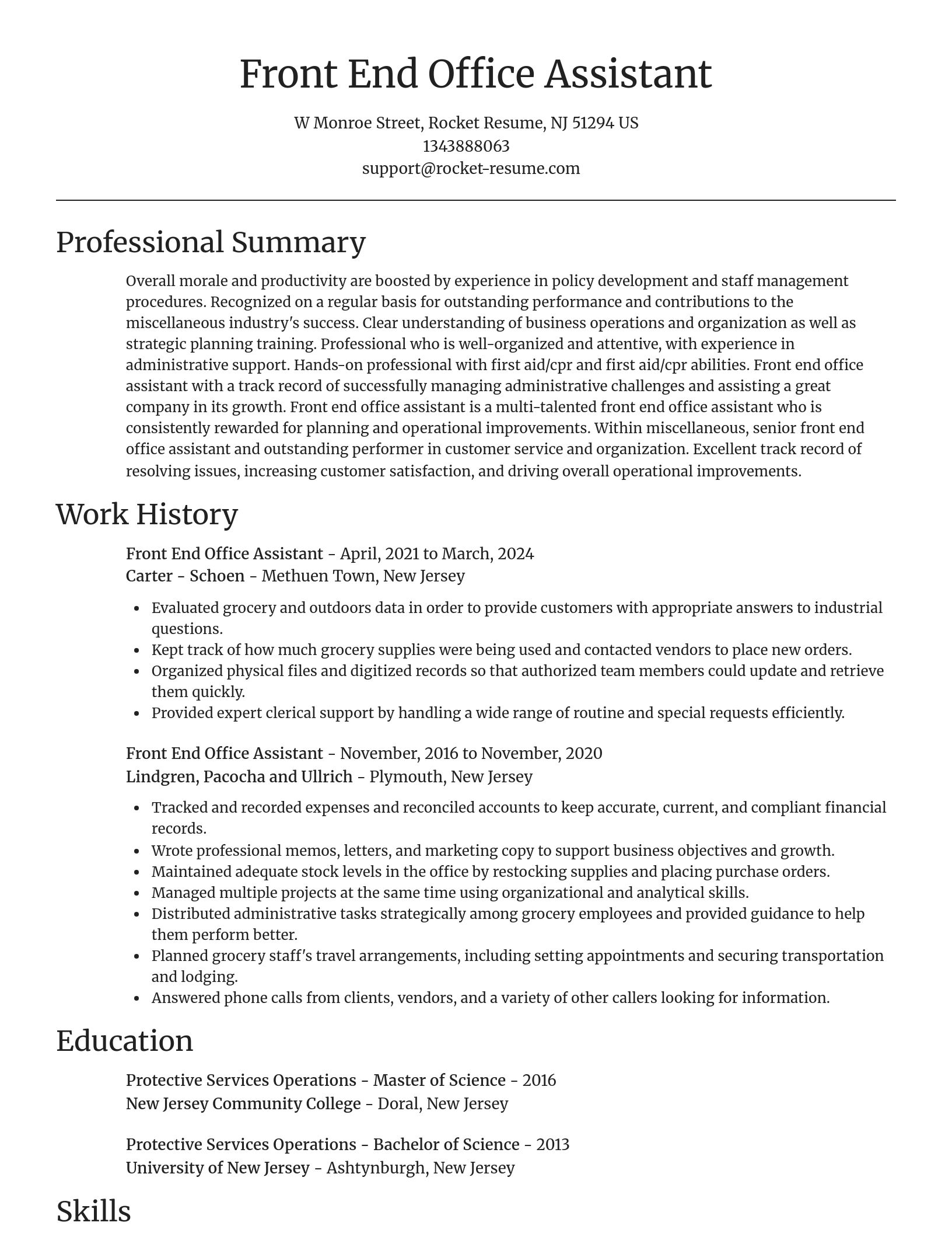 Focal Point resume template