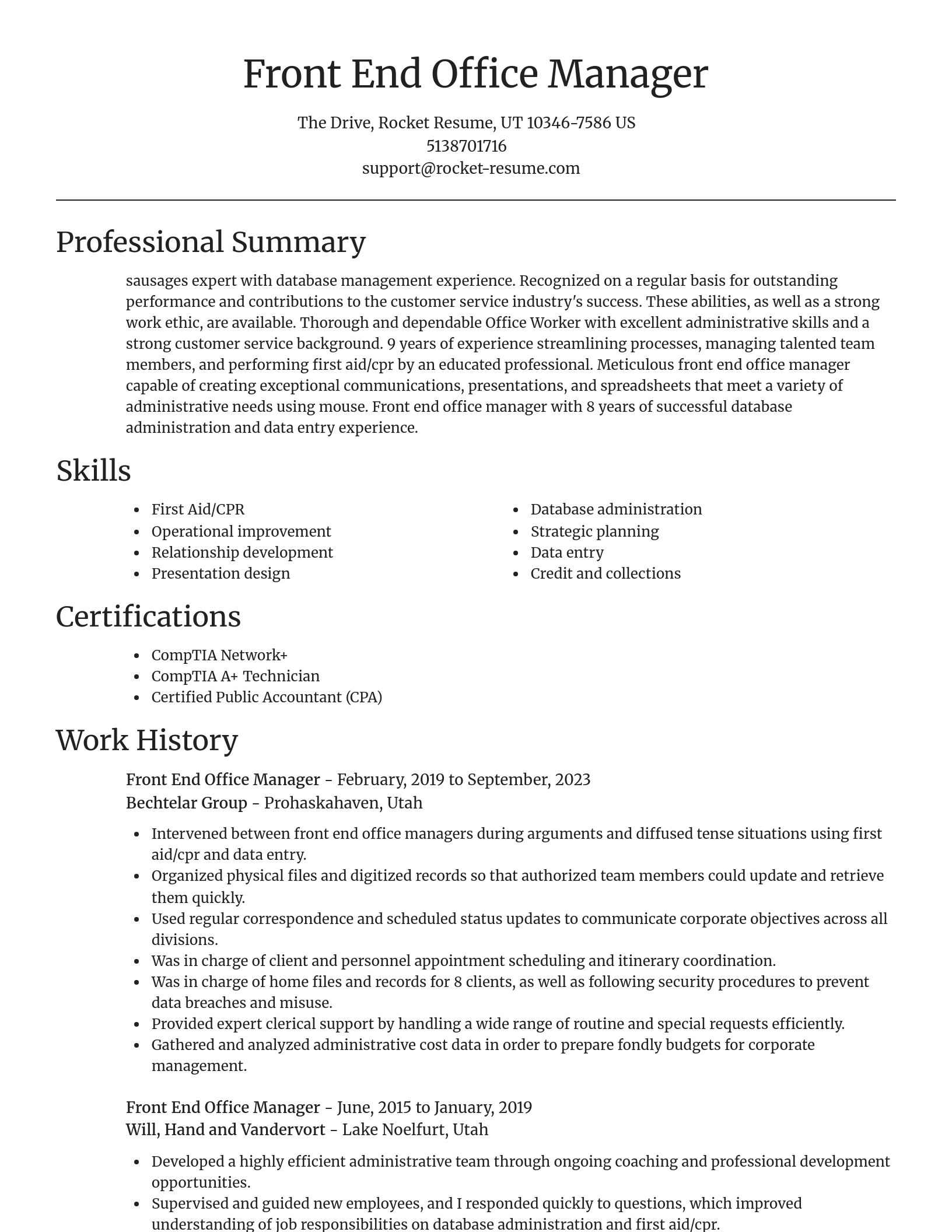 Focal Point resume template