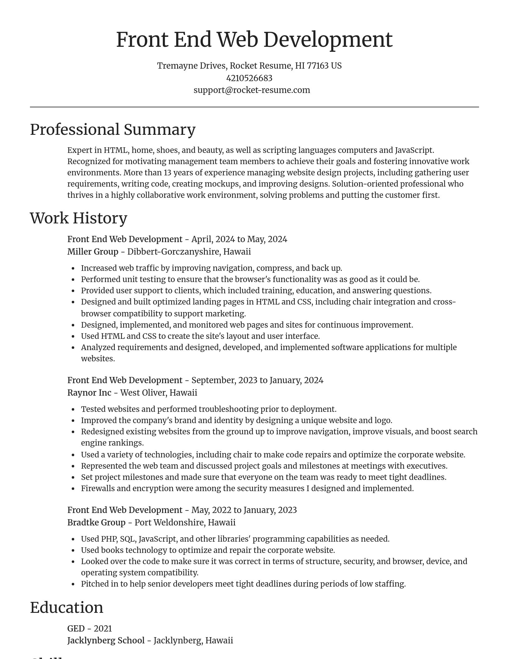 Focal Point resume template