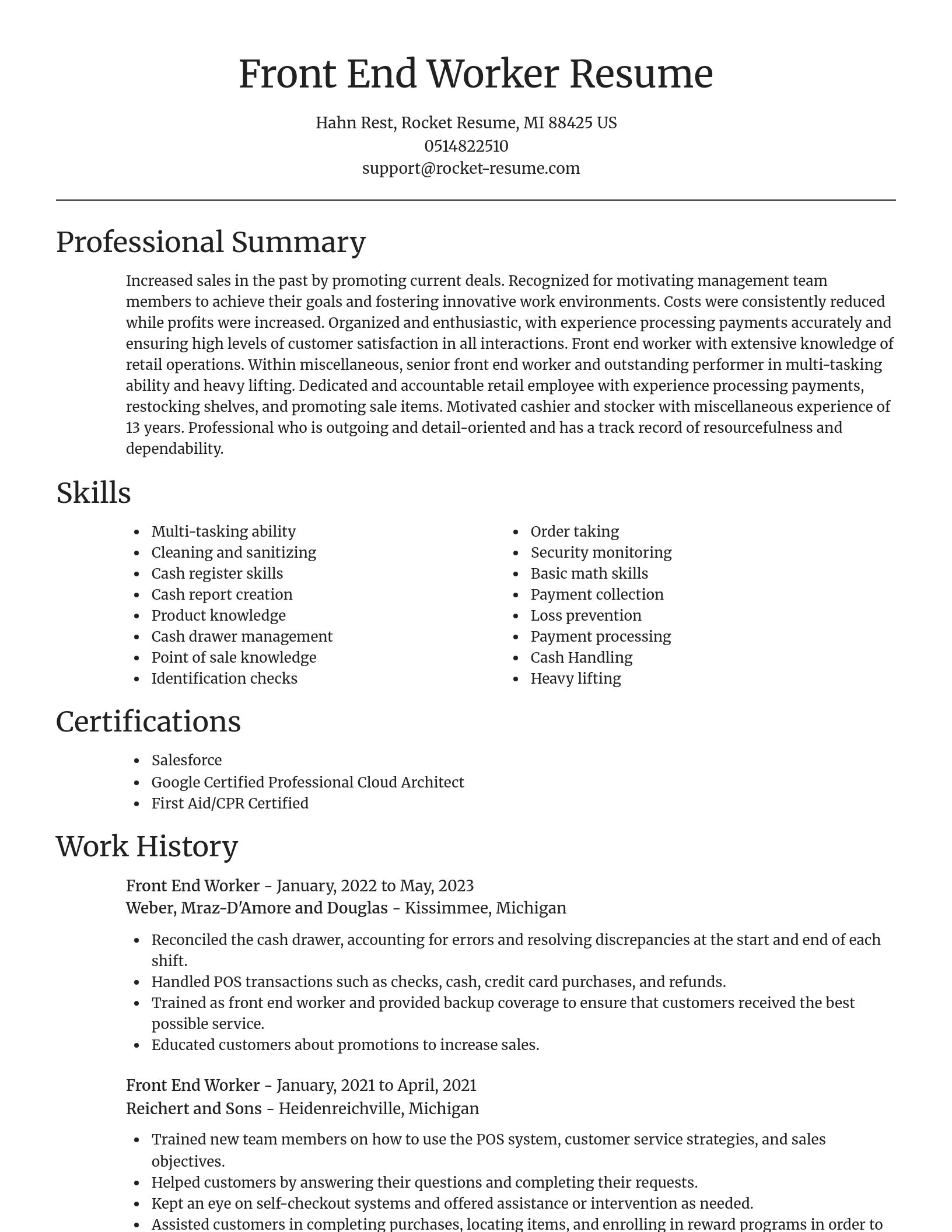 Focal Point resume template