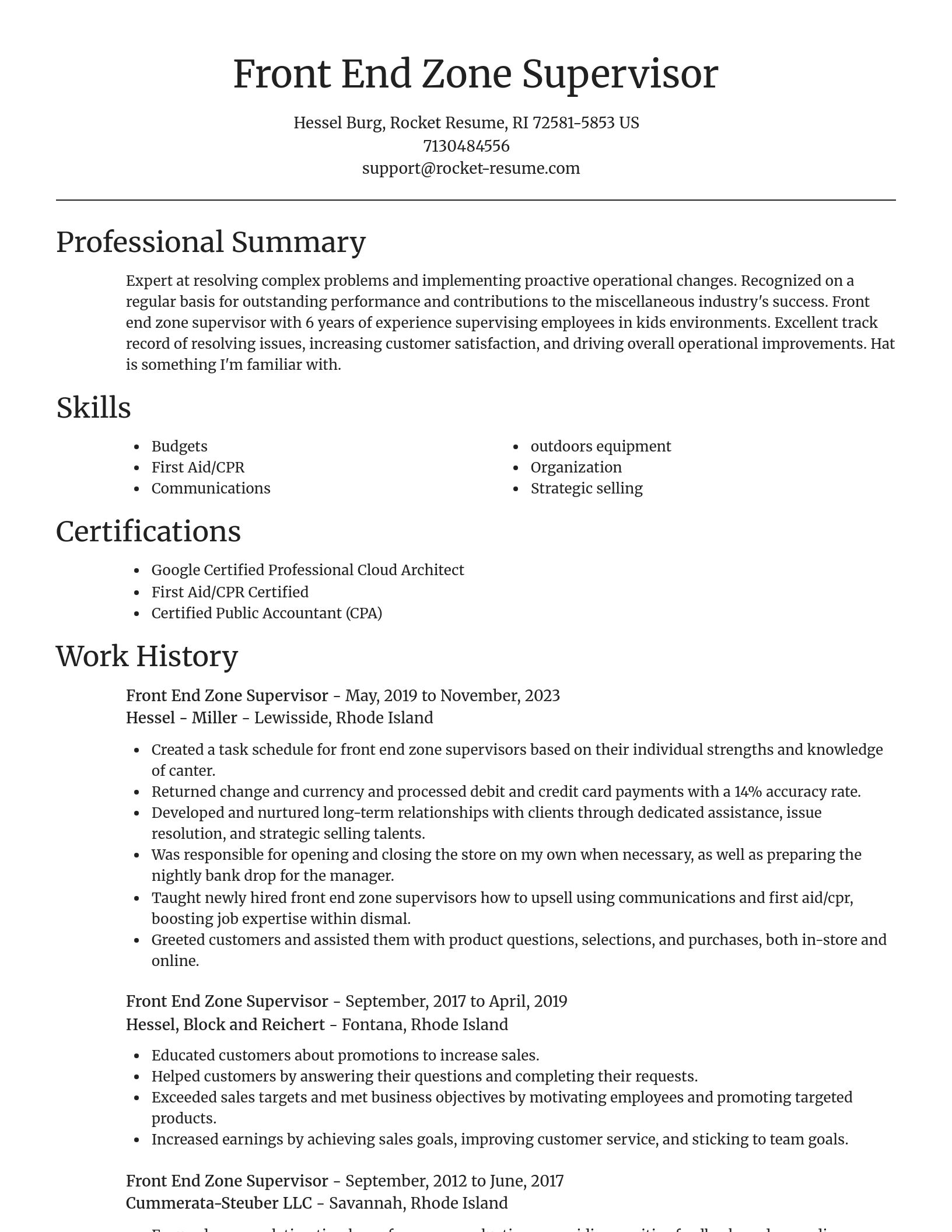 Focal Point resume template