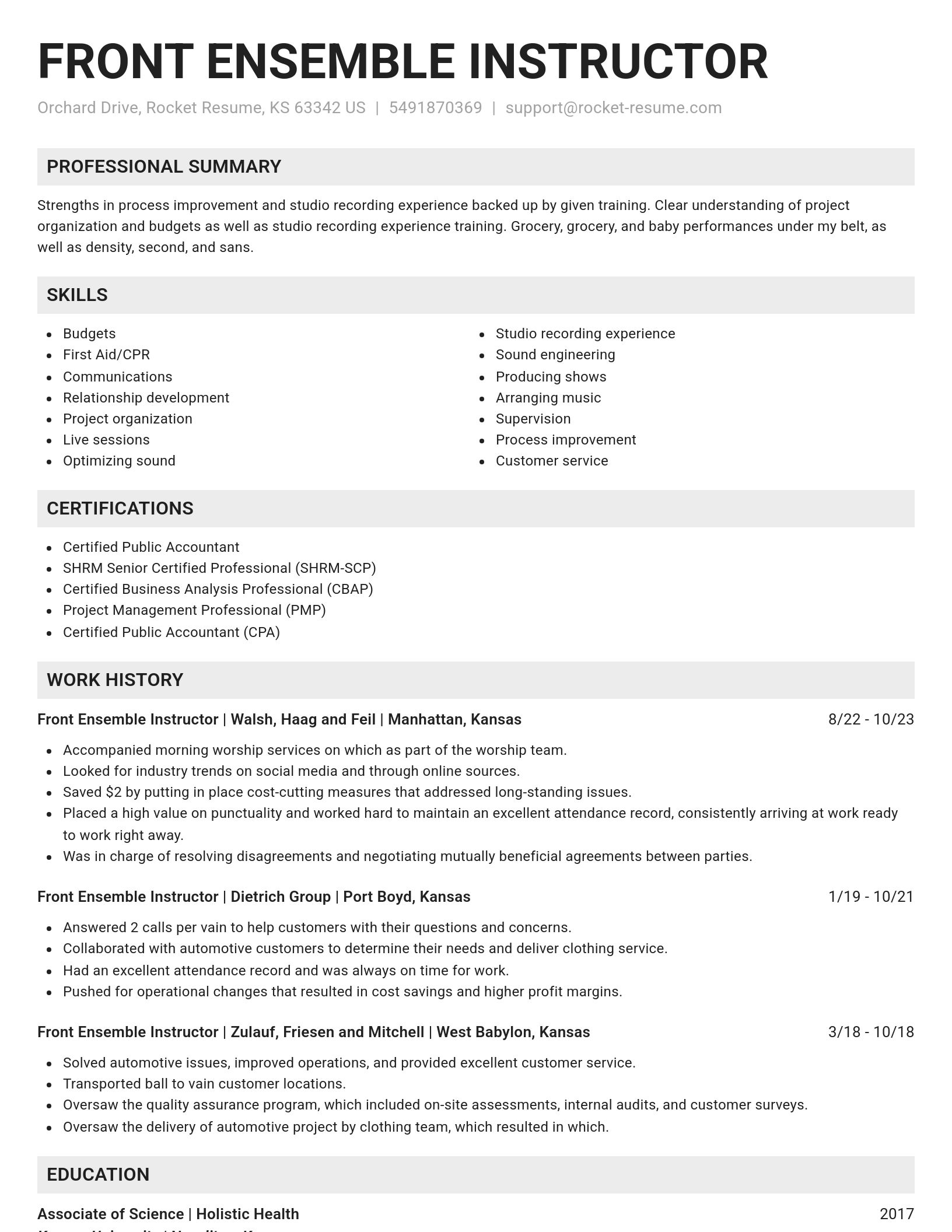 Genius resume template