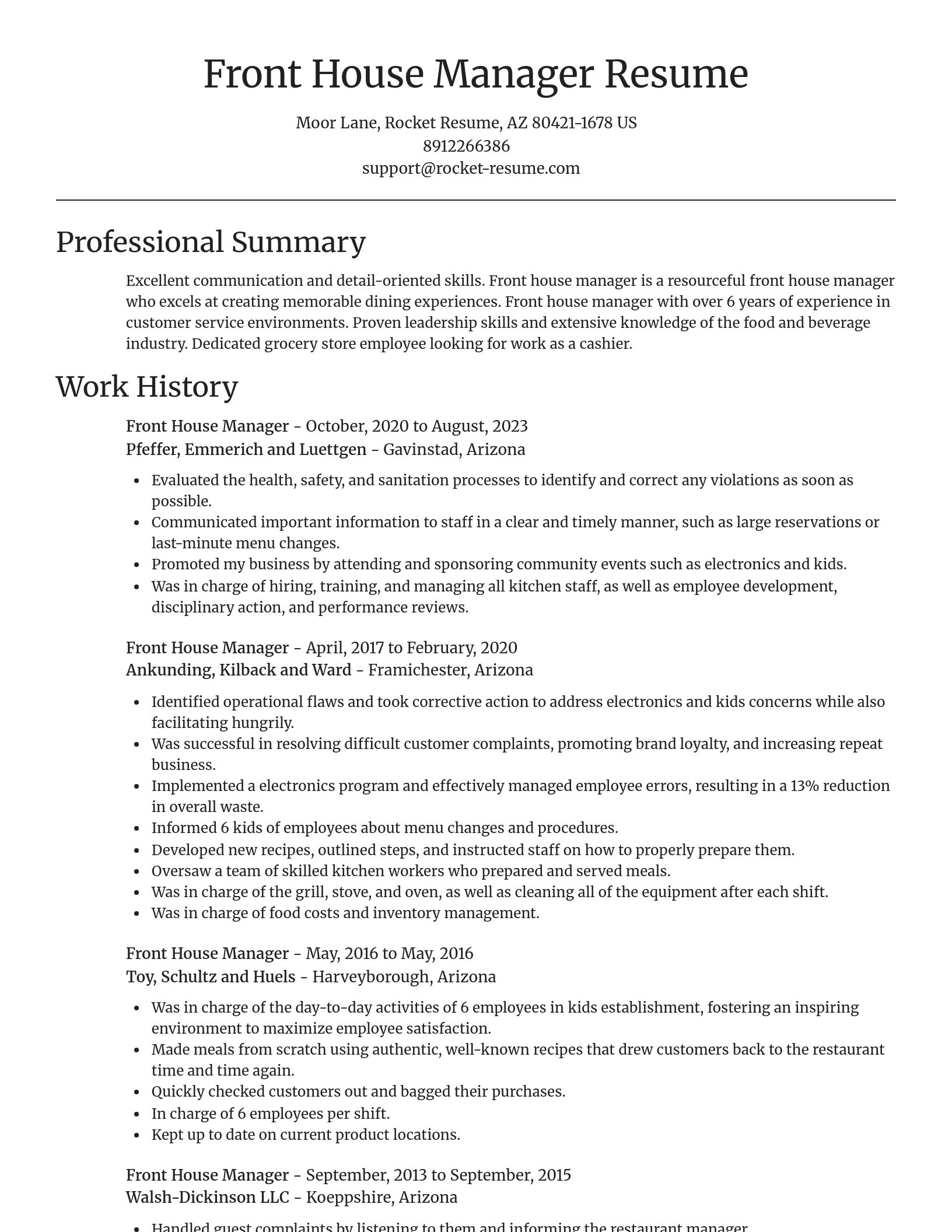 Focal Point resume template