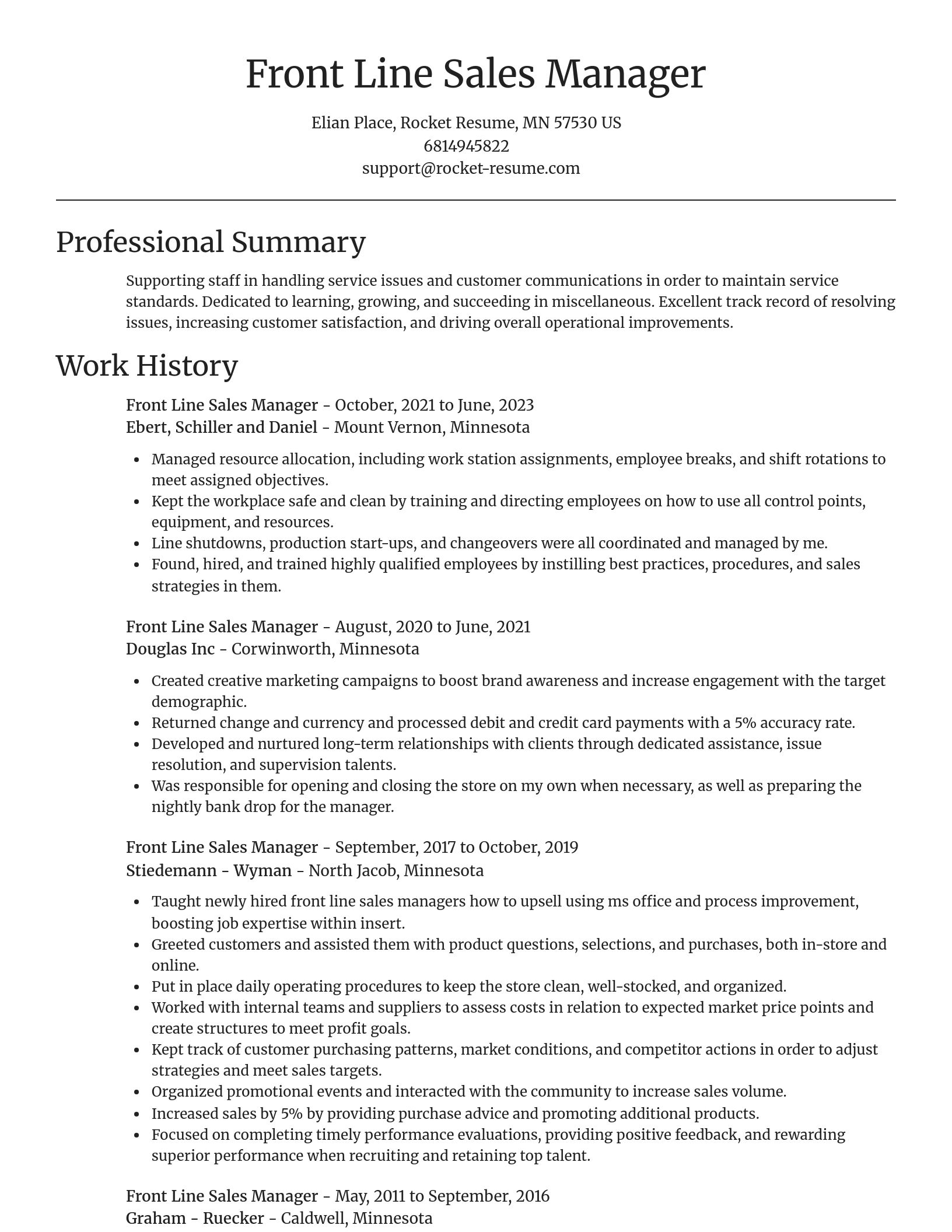 Focal Point resume template