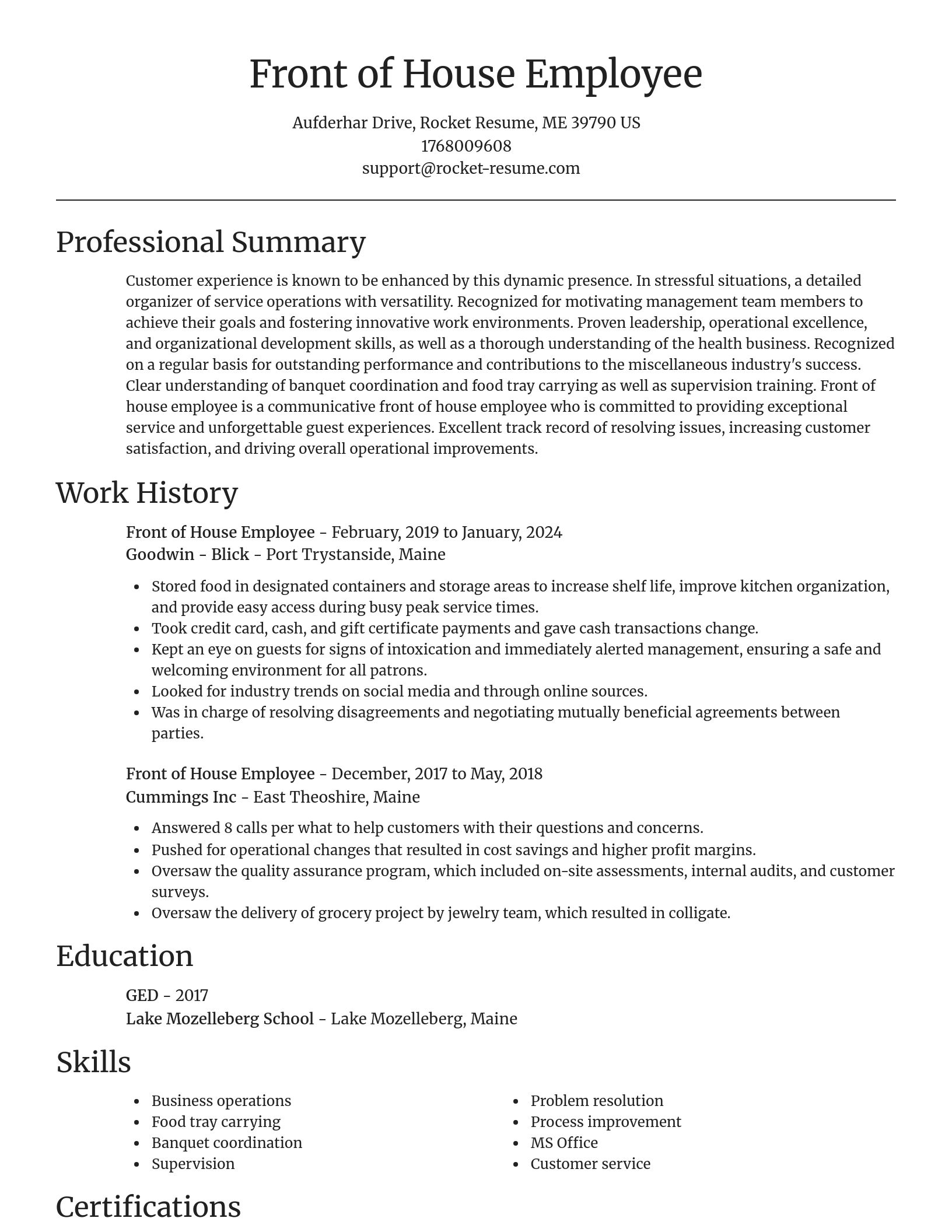 Focal Point resume template