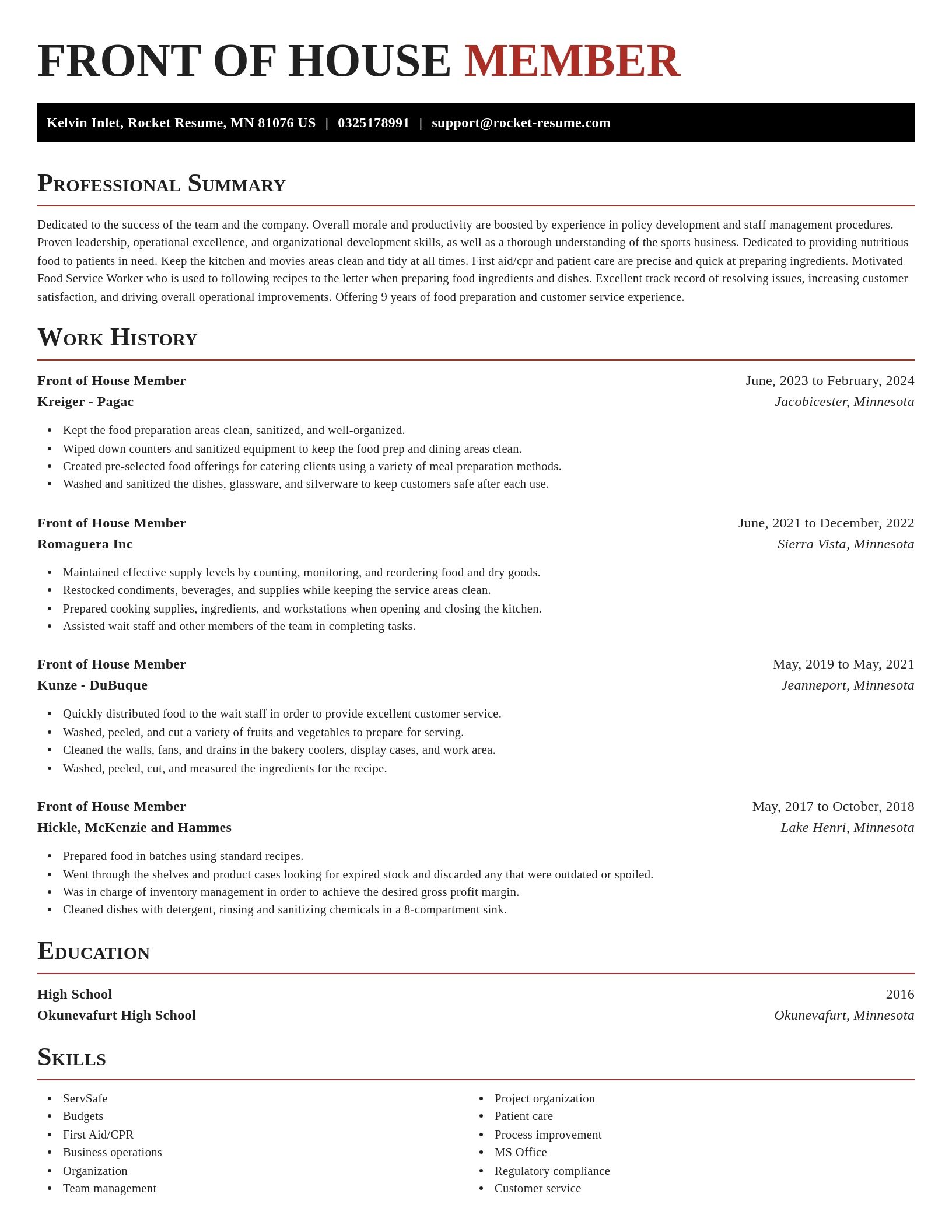 Exquisite resume template