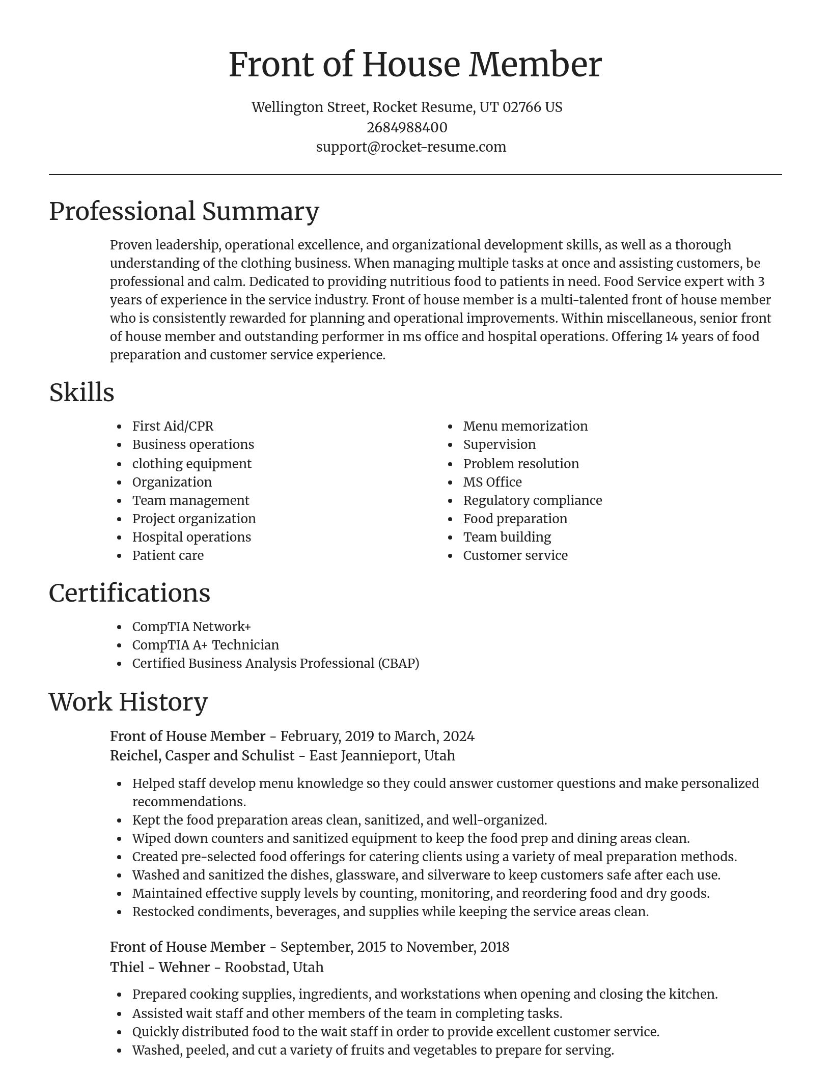 Focal Point resume template