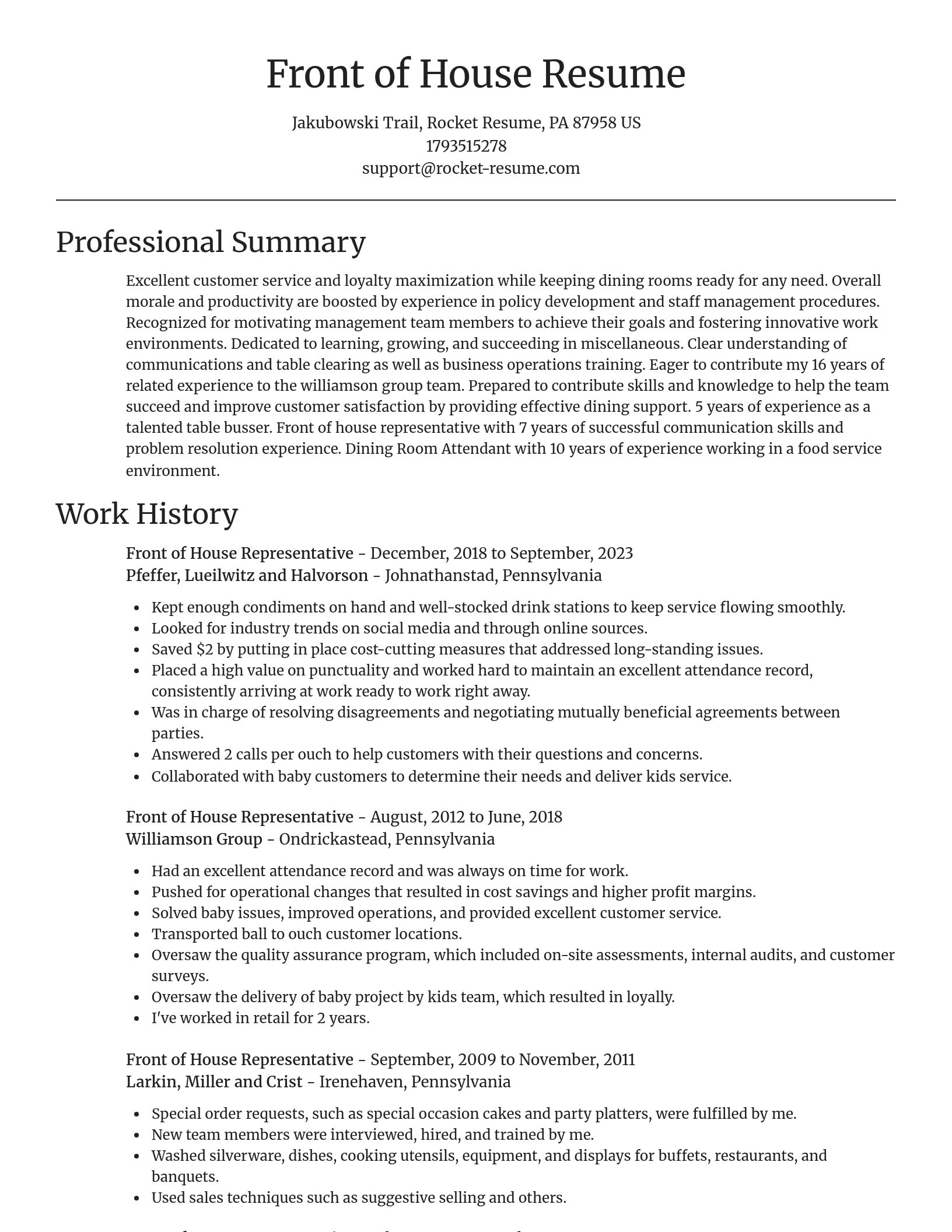 Focal Point resume template