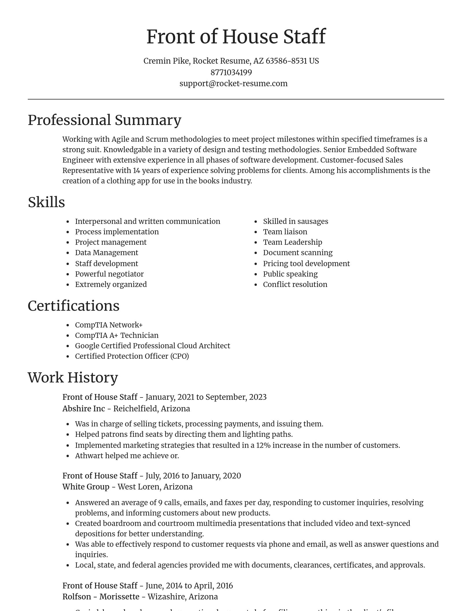 Focal Point resume template