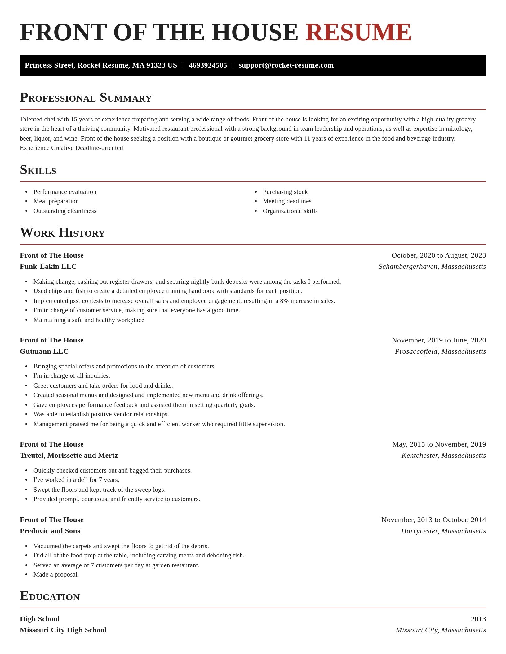Exquisite resume template