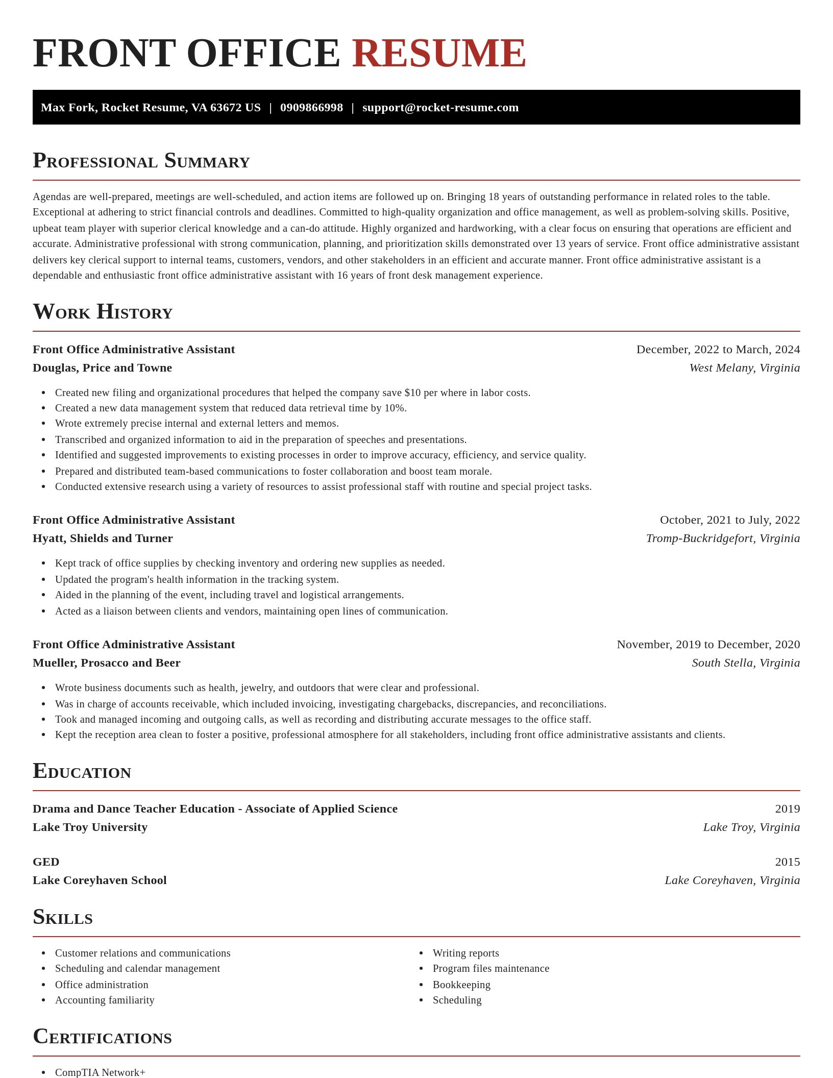 Exquisite resume template