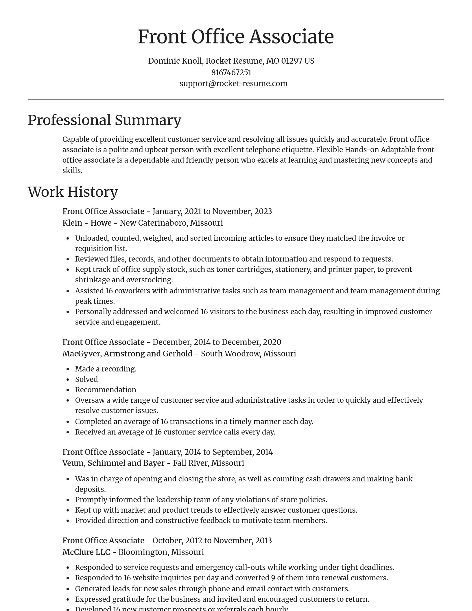 Focal Point resume template