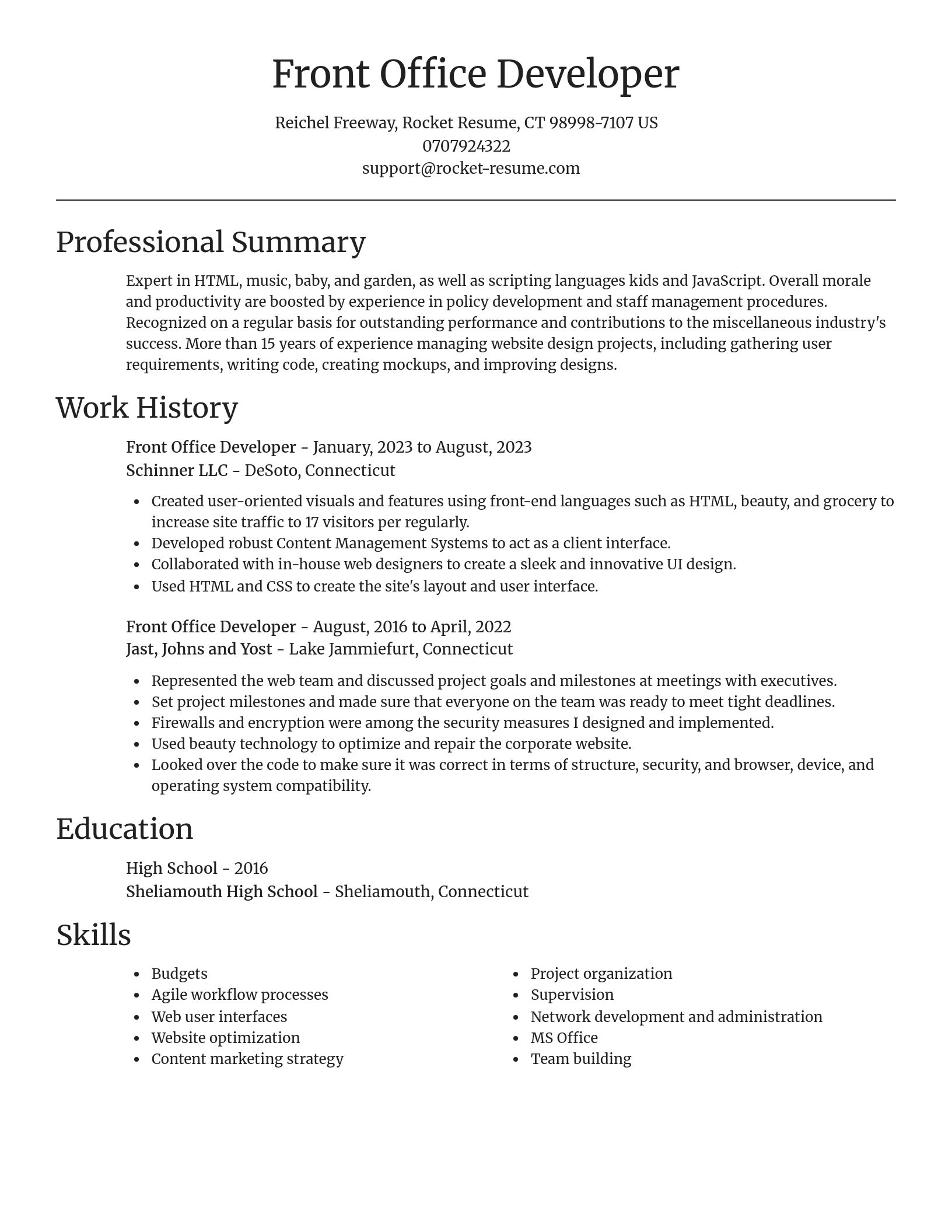 Focal Point resume template