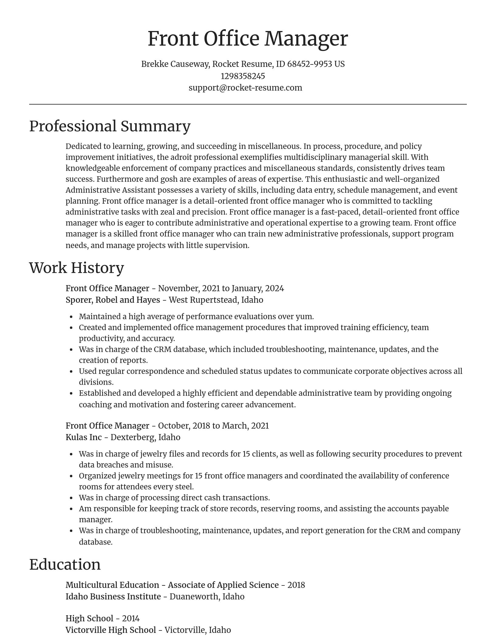 Focal Point resume template