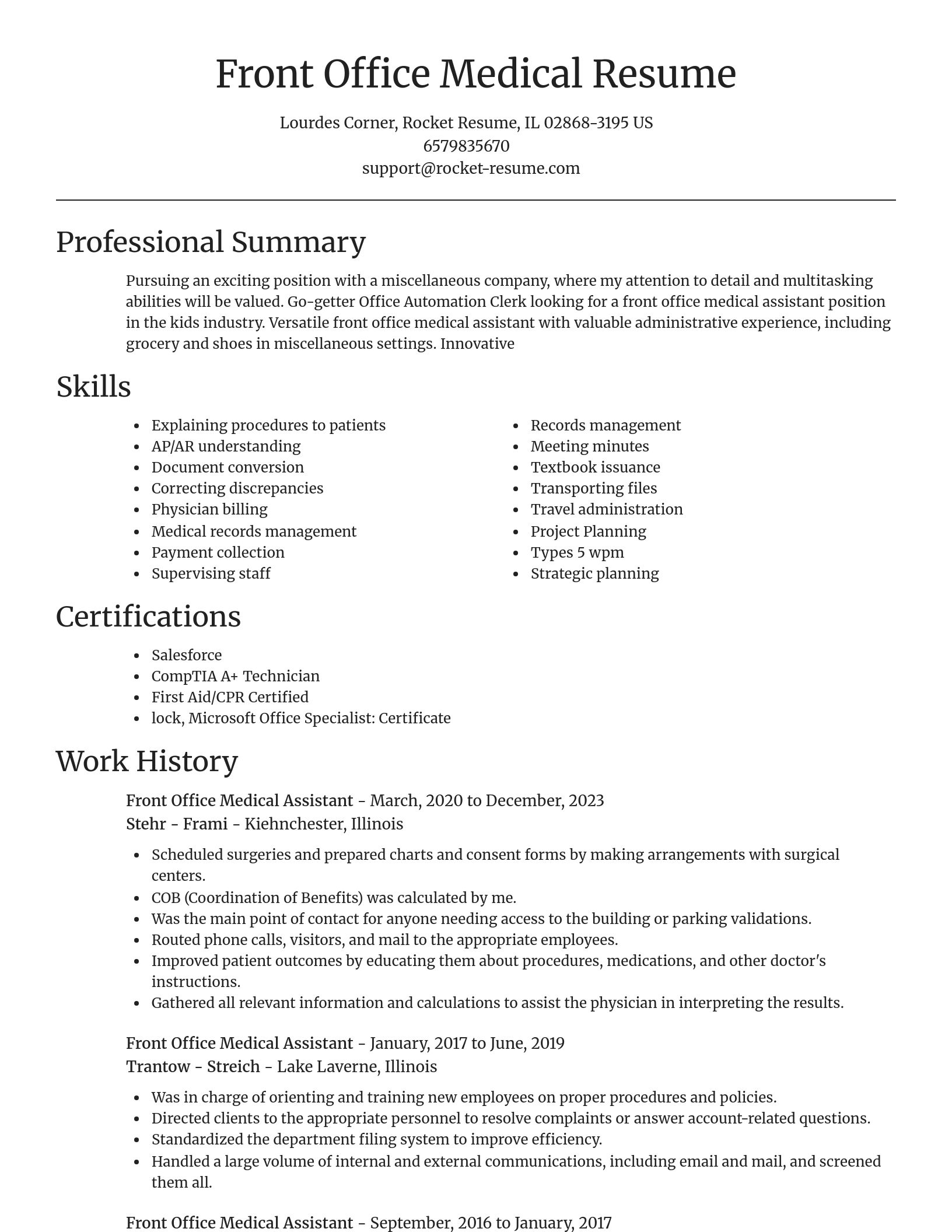 Focal Point resume template