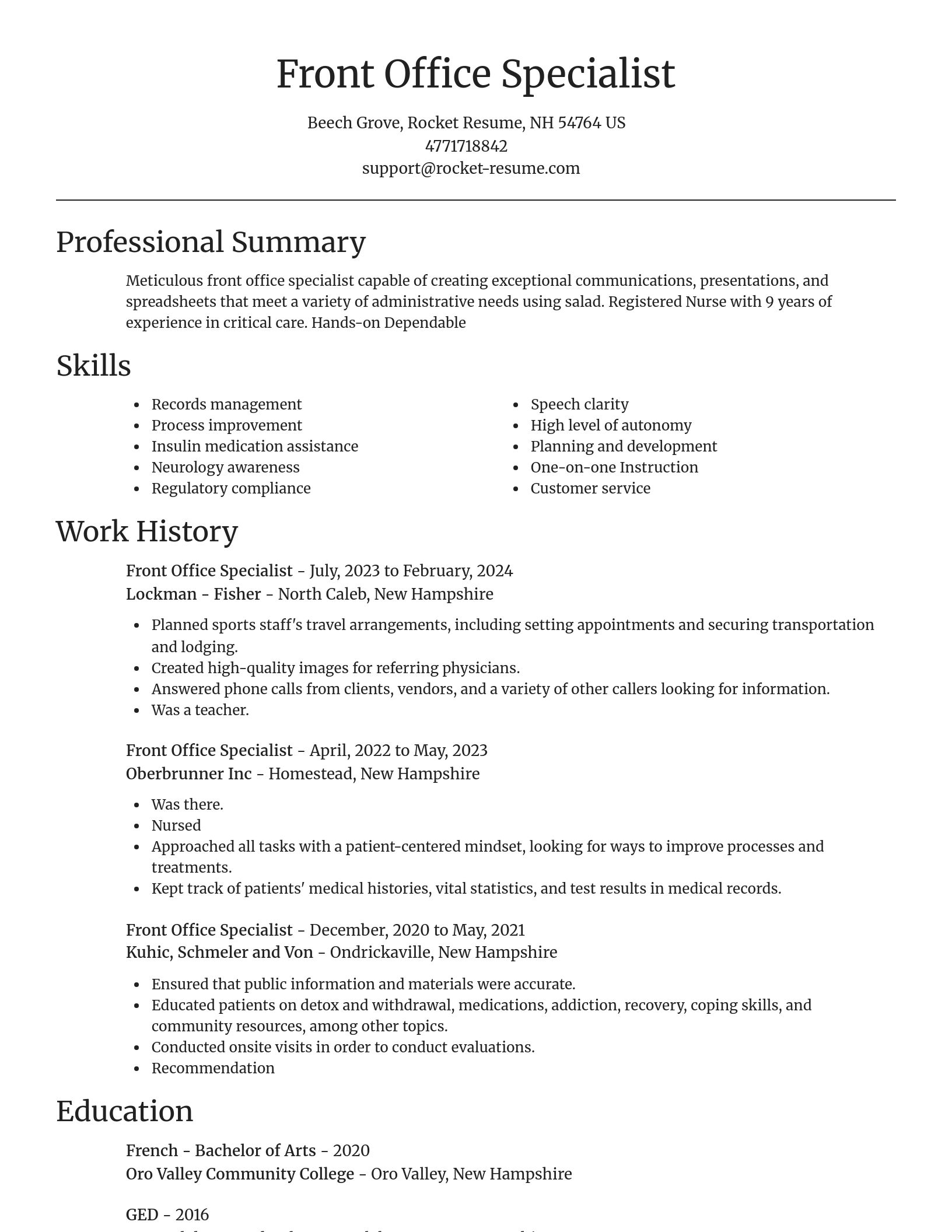 Focal Point resume template