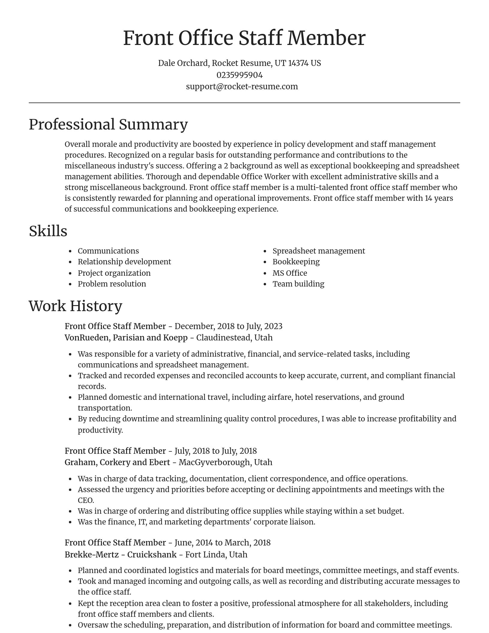 Focal Point resume template
