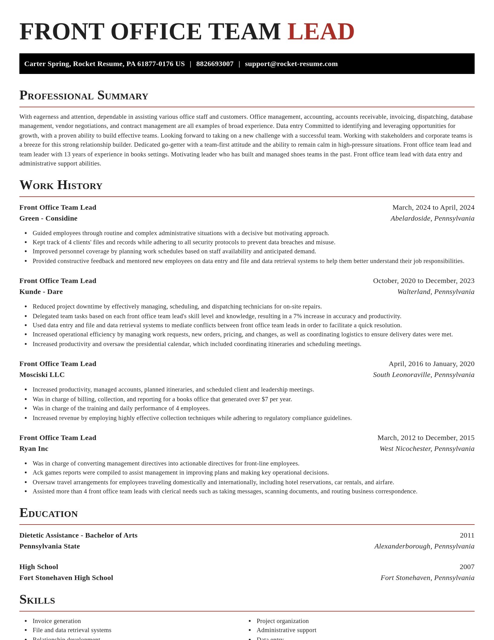 Exquisite resume template