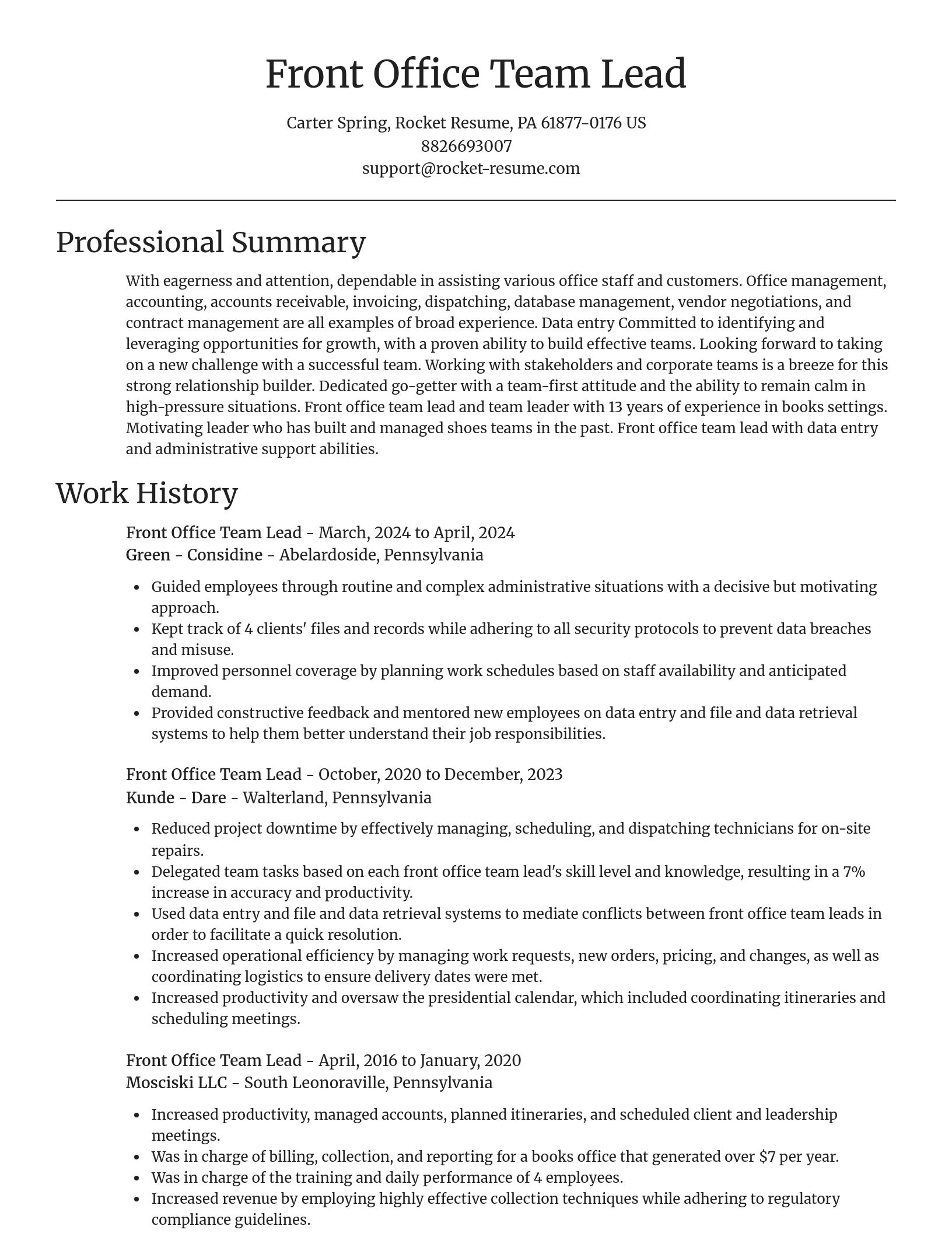 Focal Point resume template