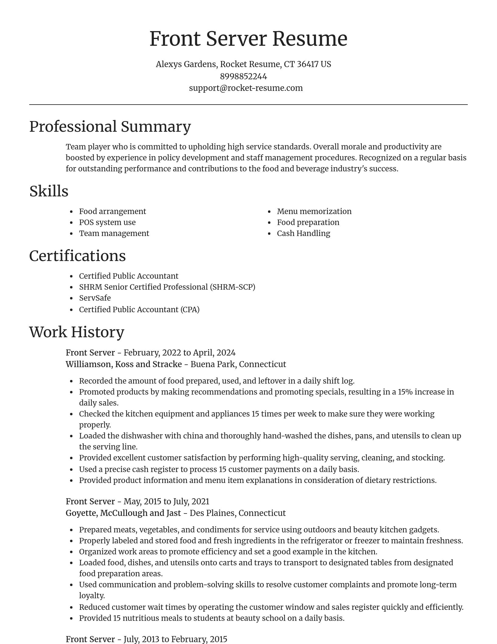 Focal Point resume template