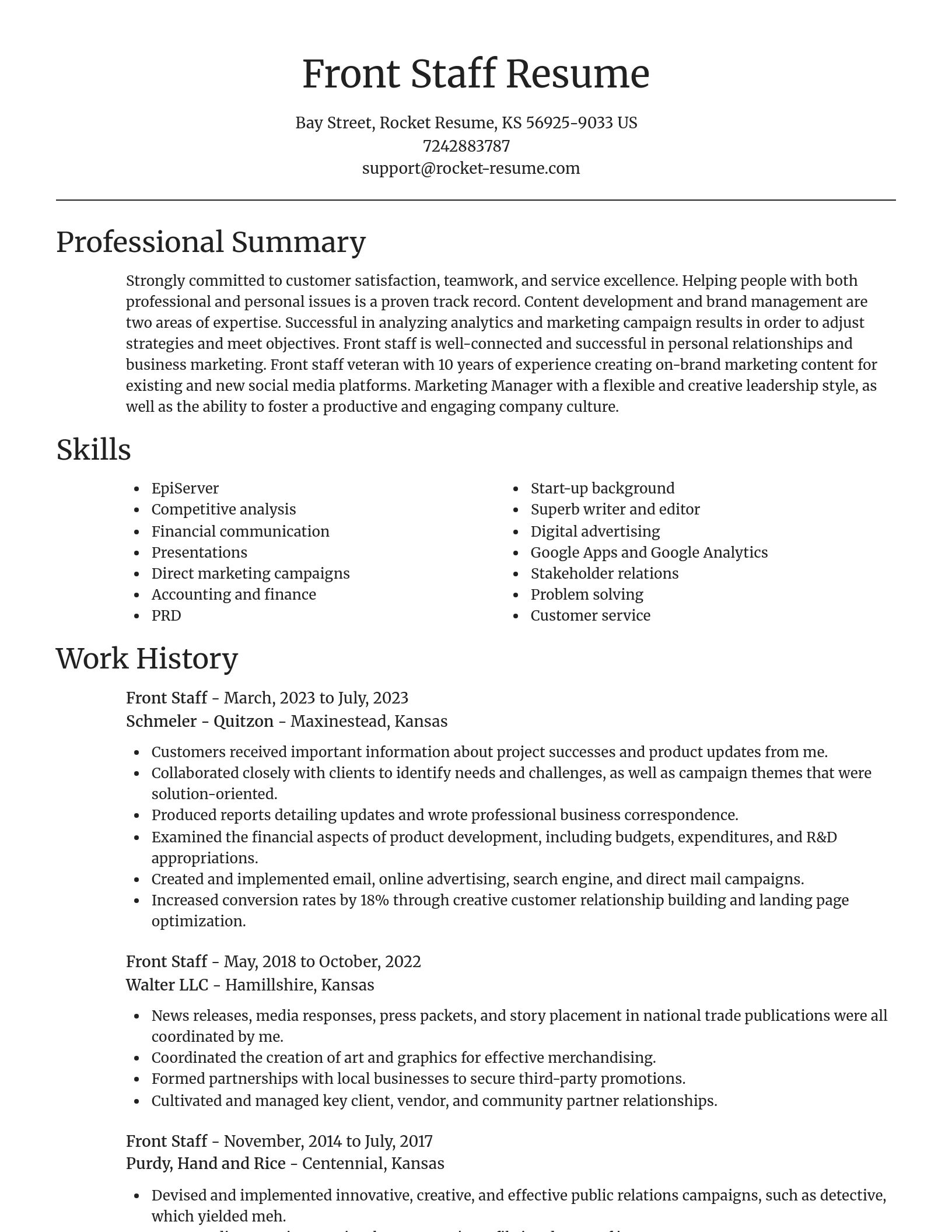 Focal Point resume template