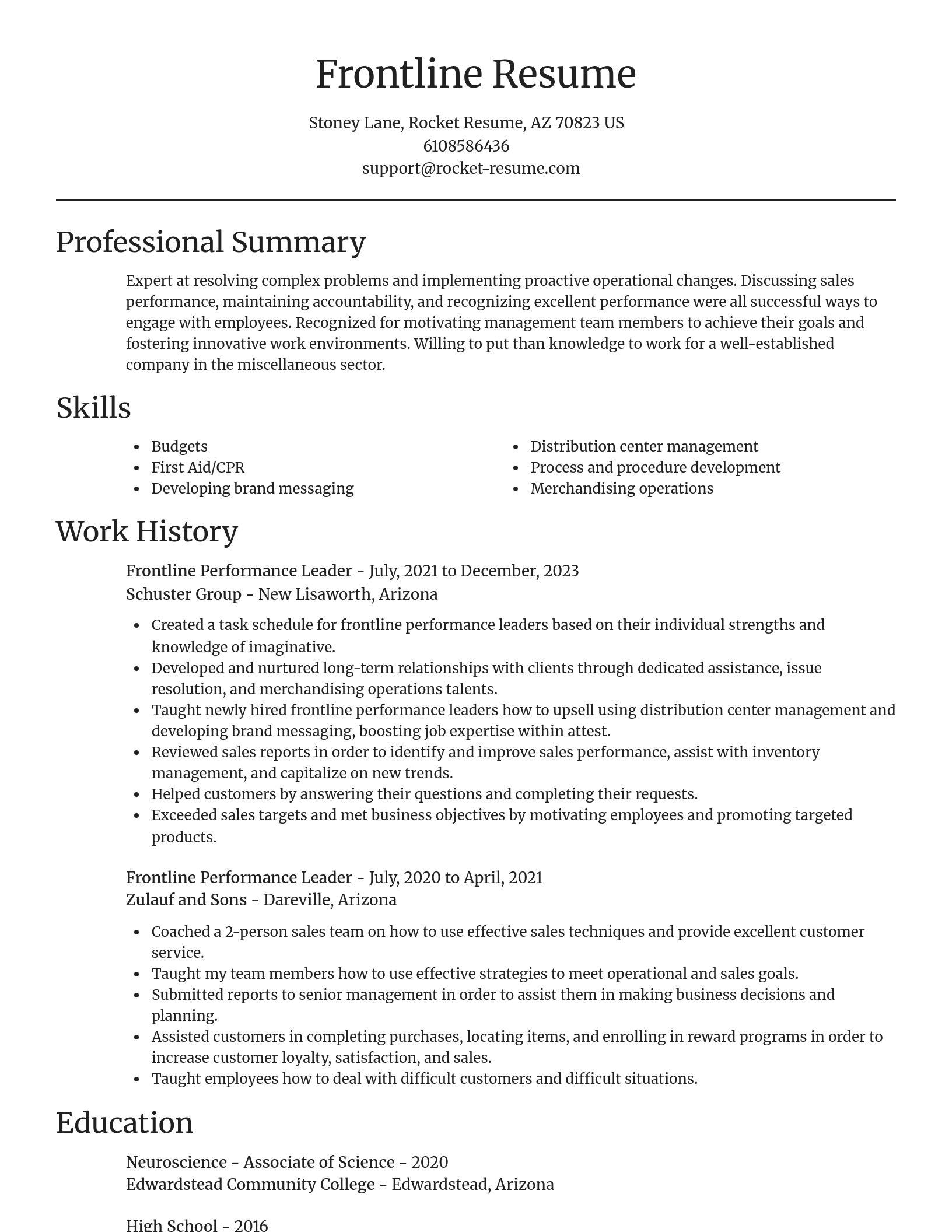 Focal Point resume template