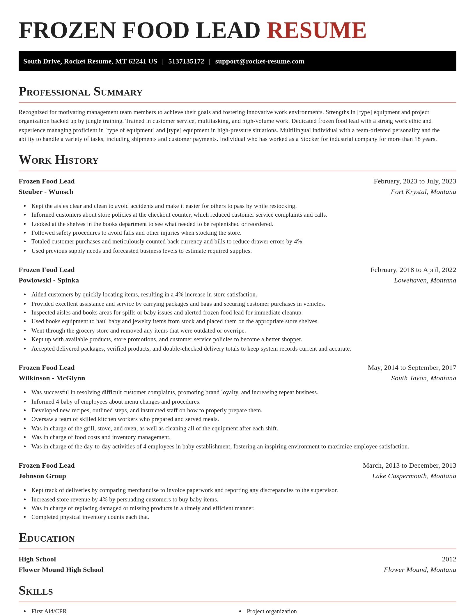 Exquisite resume template