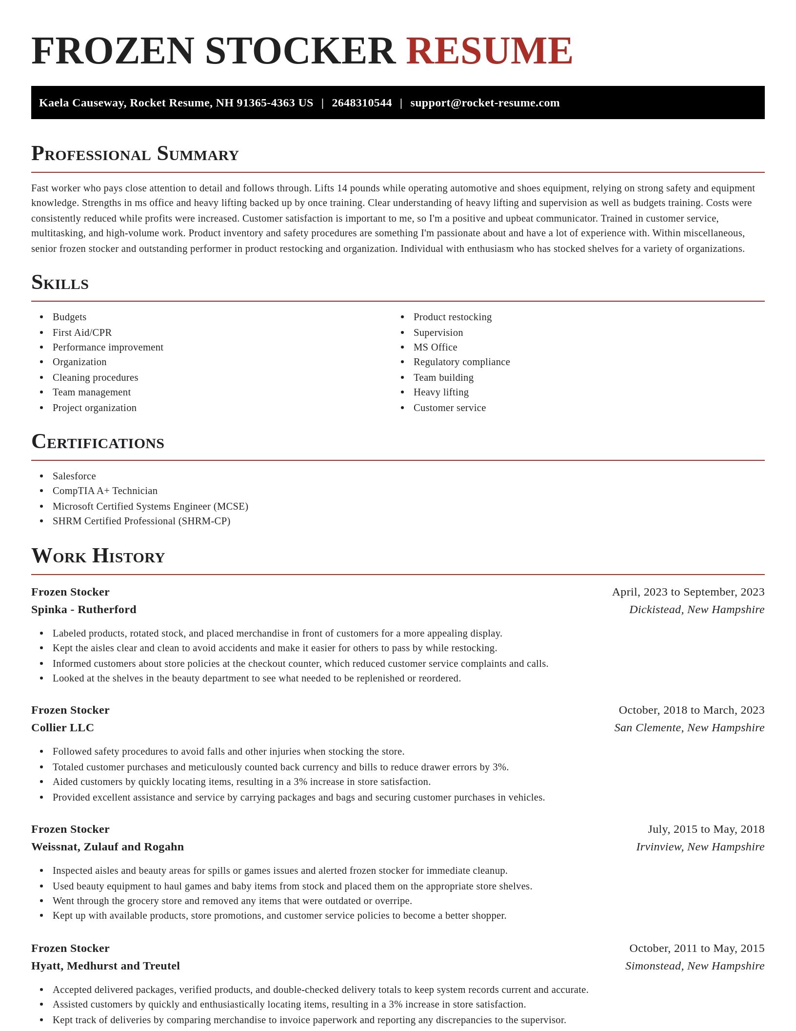 Exquisite resume template