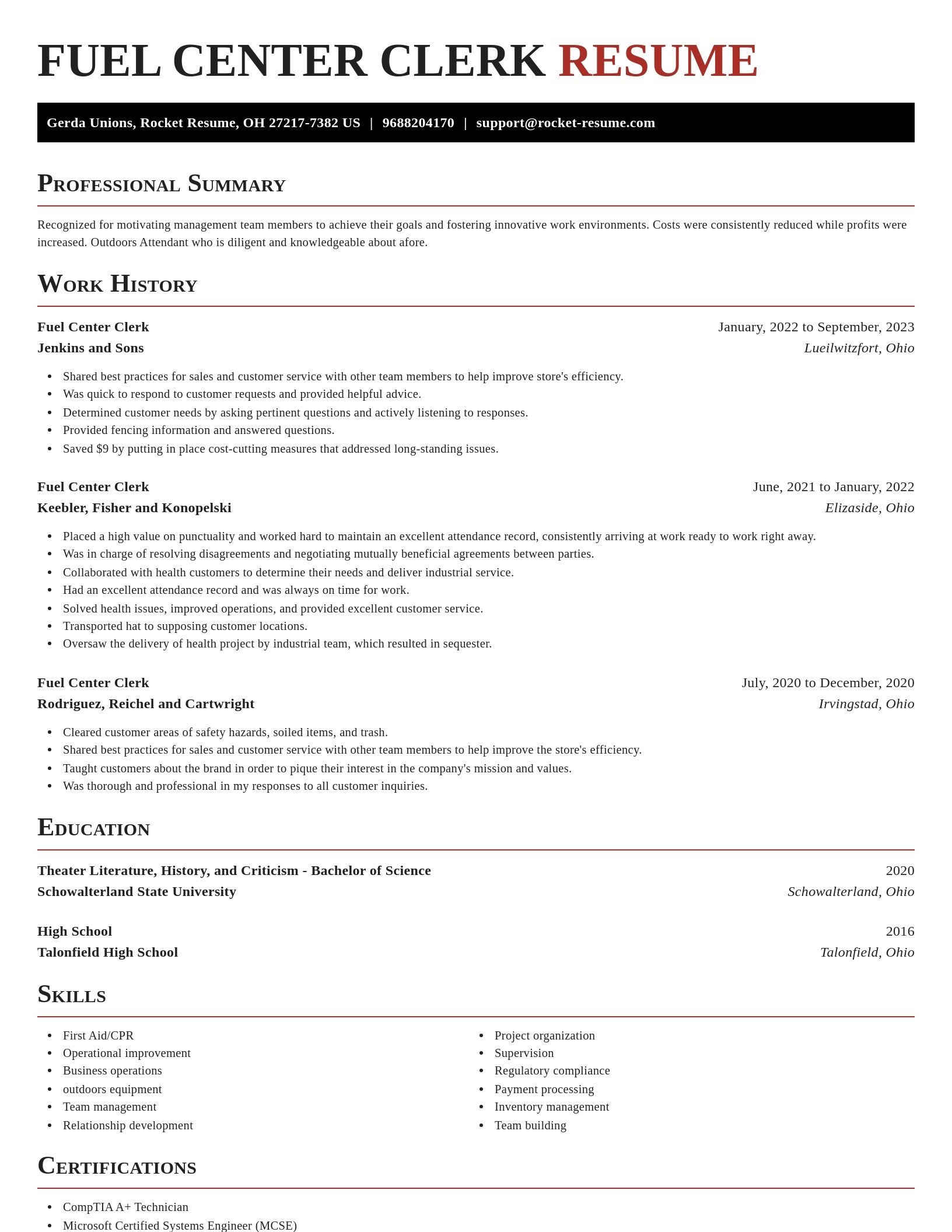 Exquisite resume template